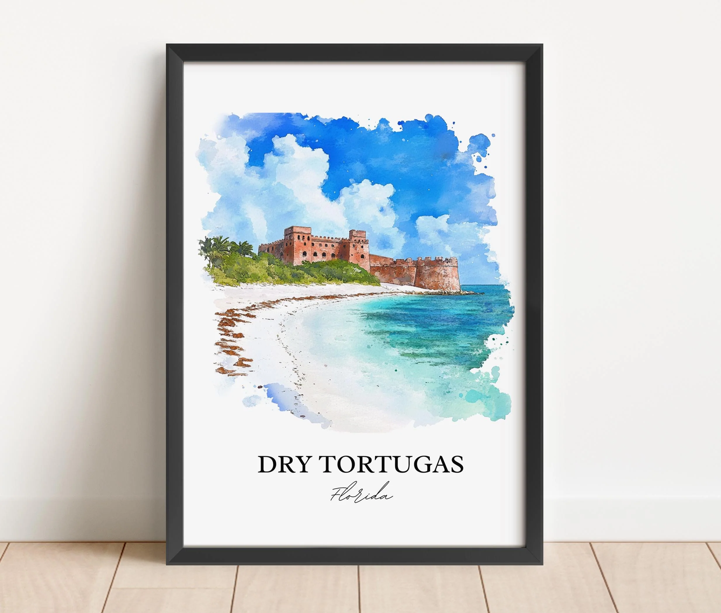 Dry Tortugas, FL, USA – Watercolor Art Print - Image 5