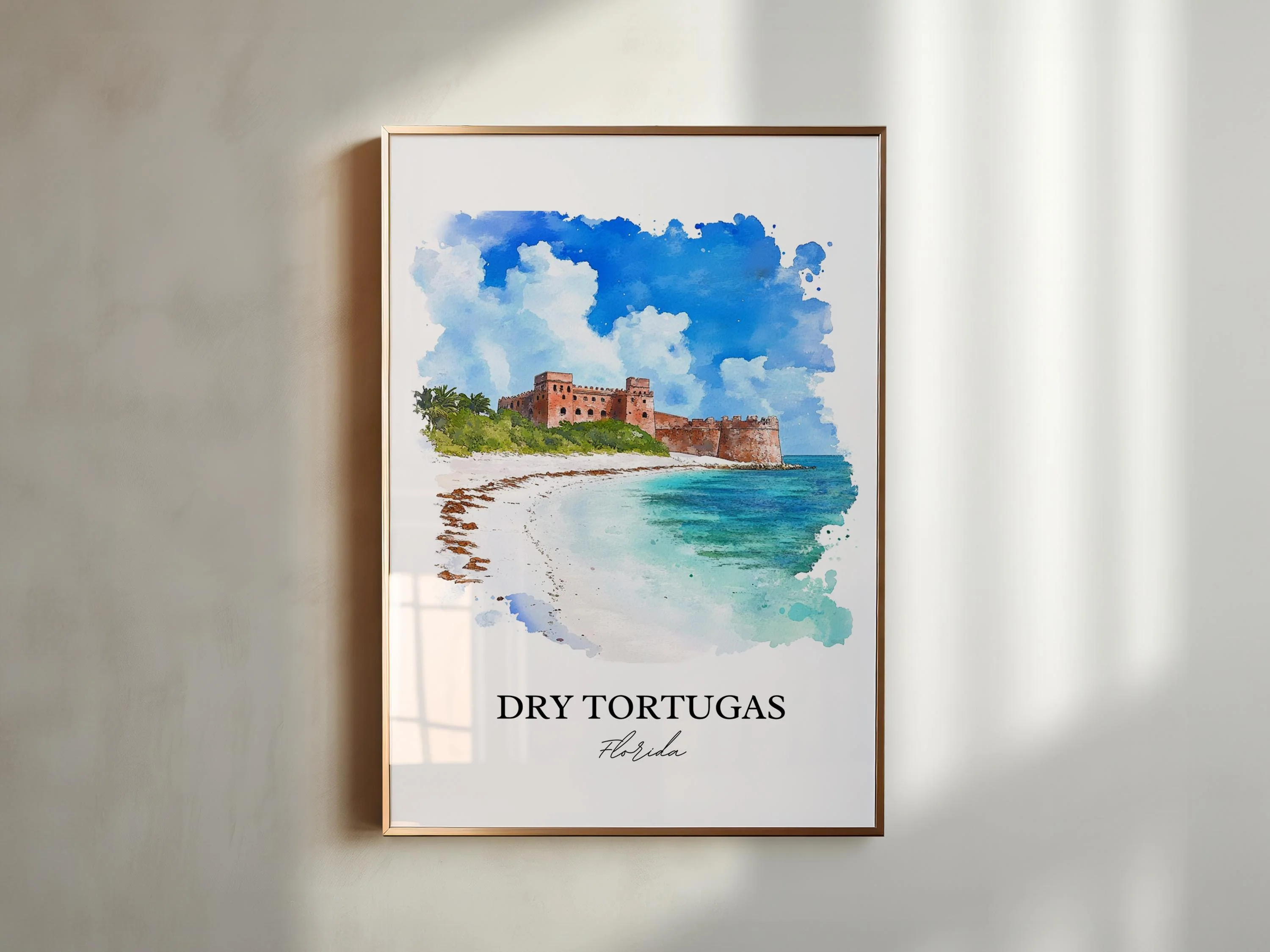 Dry Tortugas, FL, USA – Watercolor Art Print - Image 6