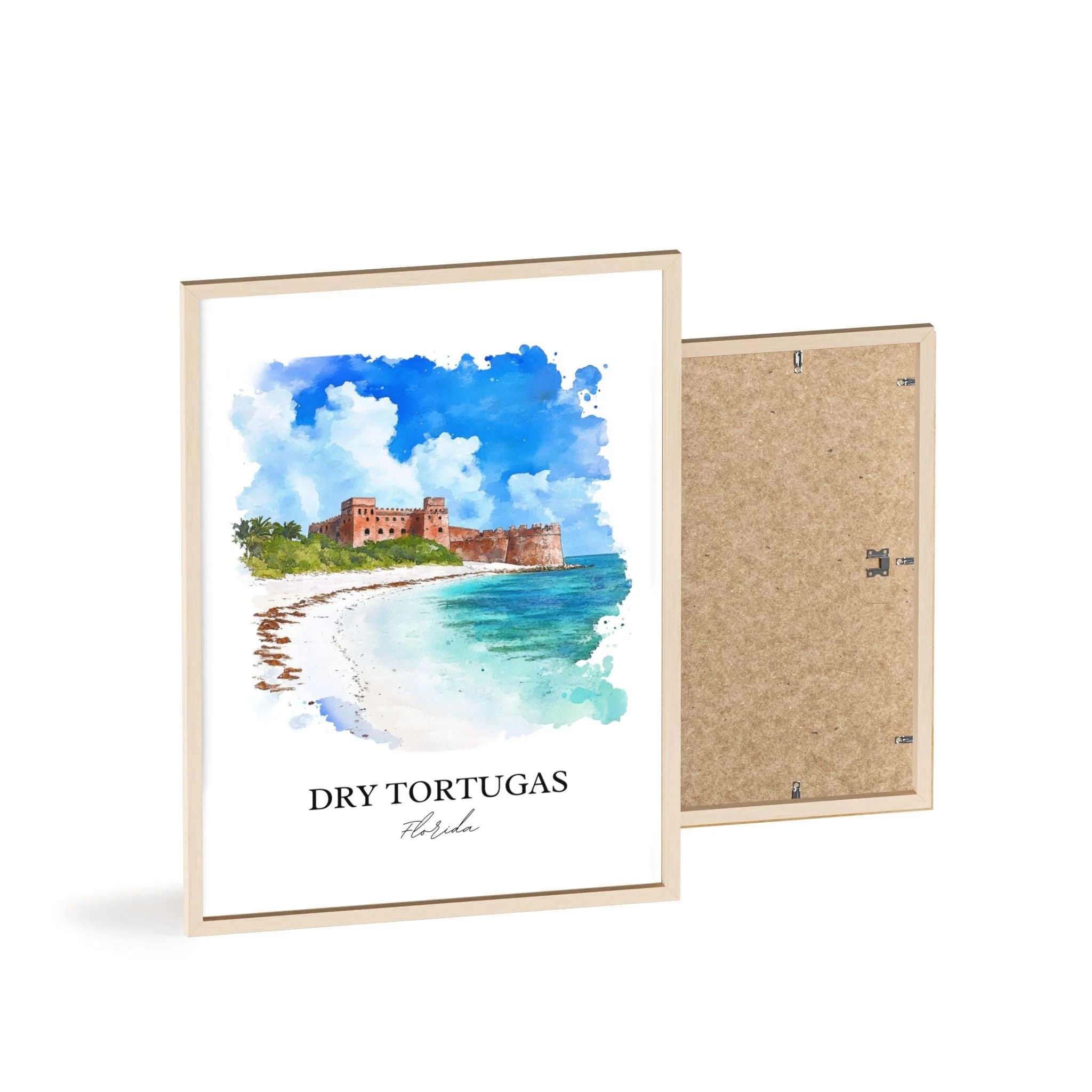 Dry Tortugas, FL, USA – Watercolor Art Print - Image 8