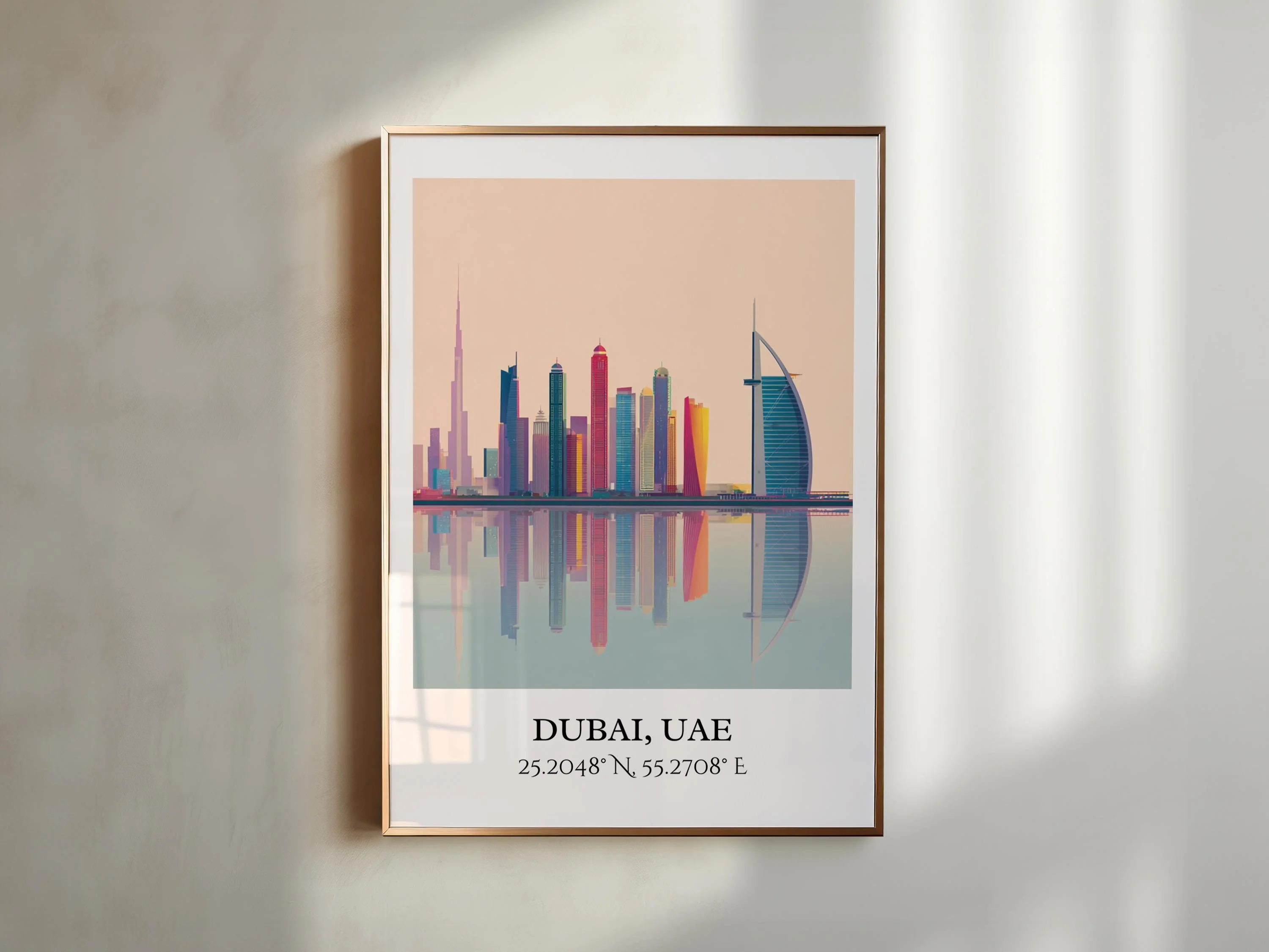 Dubai, UAE – Watercolor Art Print - Image 4