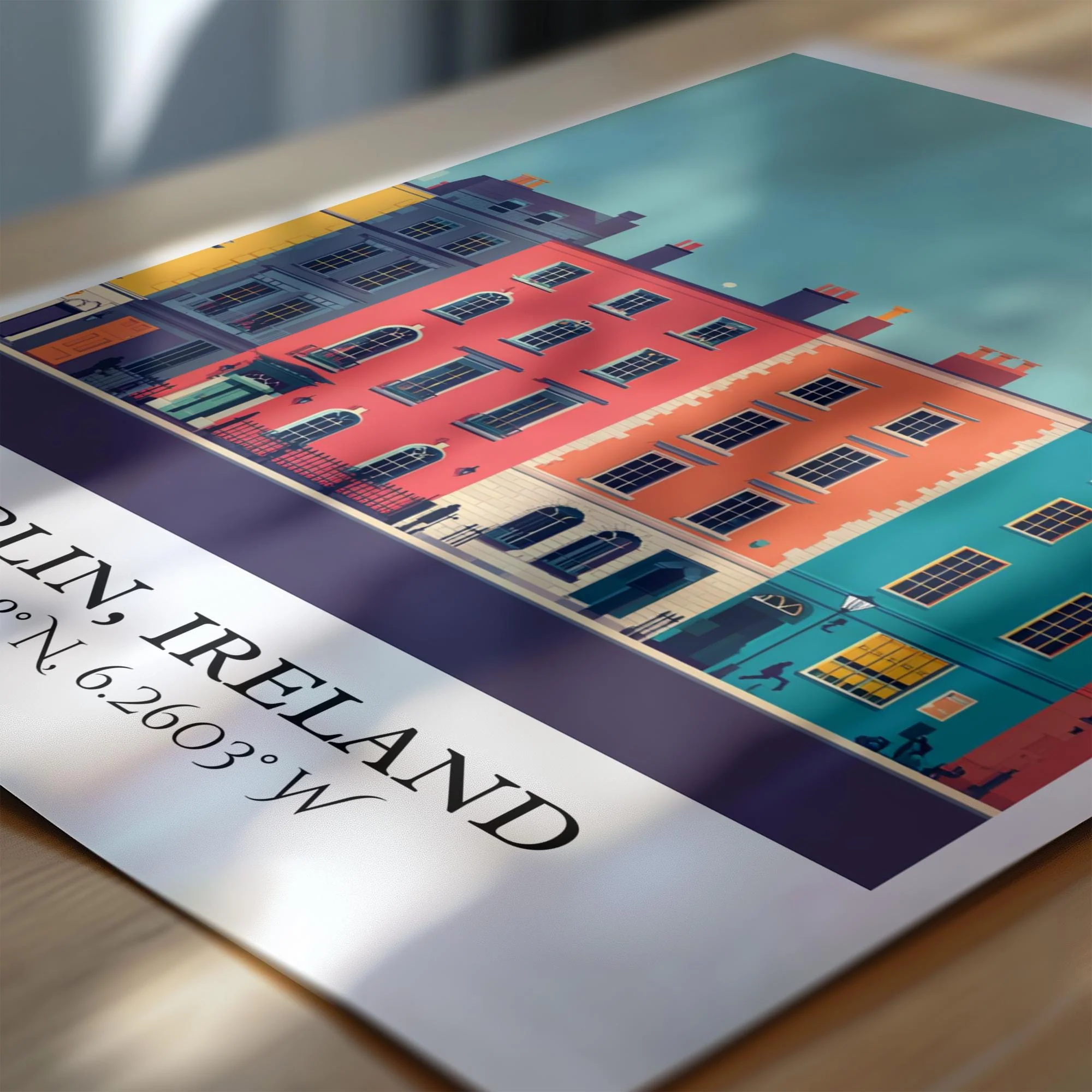 Dublin, Ireland – Watercolor Art Print - Image 2