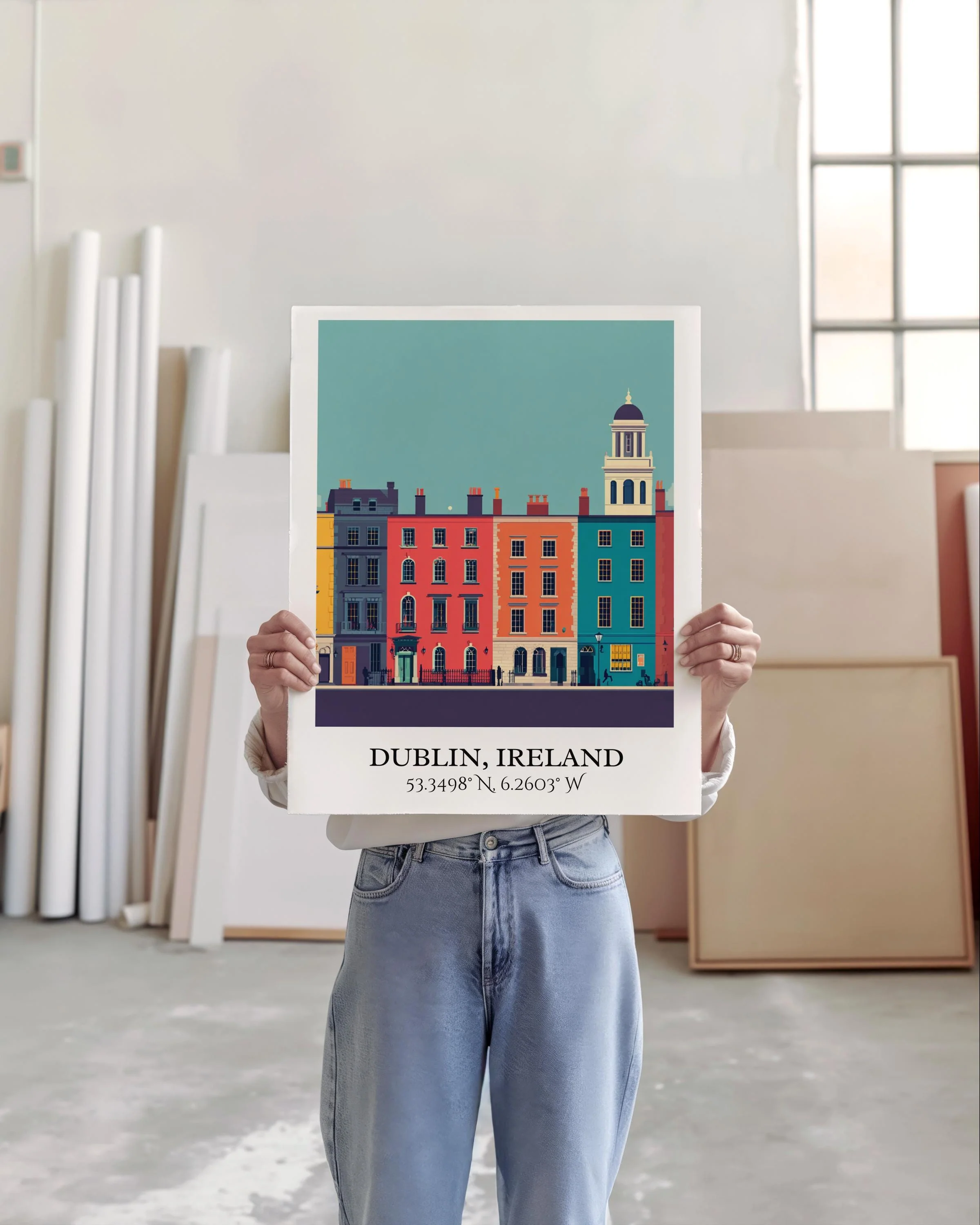 Dublin, Ireland – Watercolor Art Print - Image 5