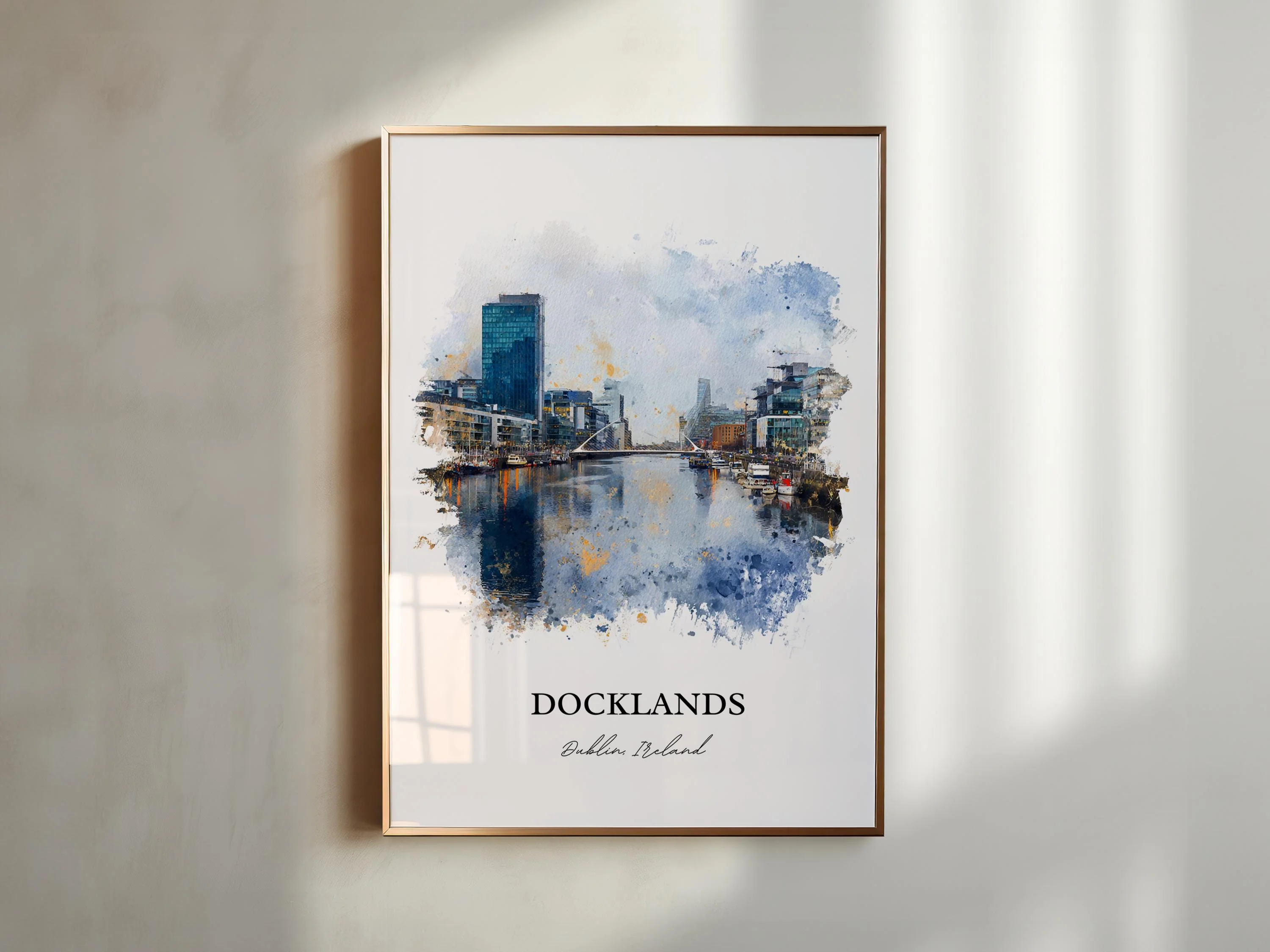 Dublin Docklands, Ireland – Watercolor Art Print - Image 5