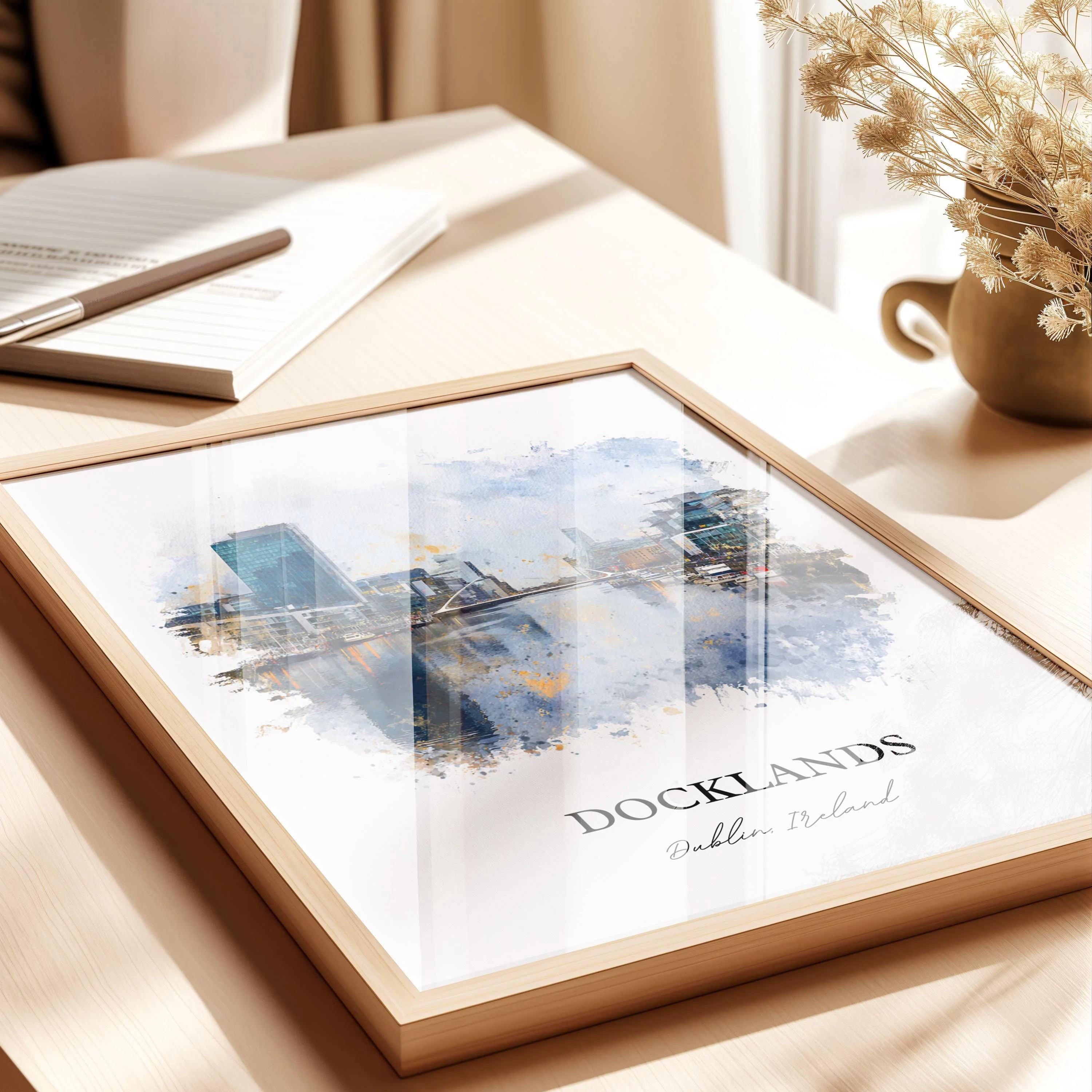 Dublin Docklands, Ireland – Watercolor Art Print - Image 8