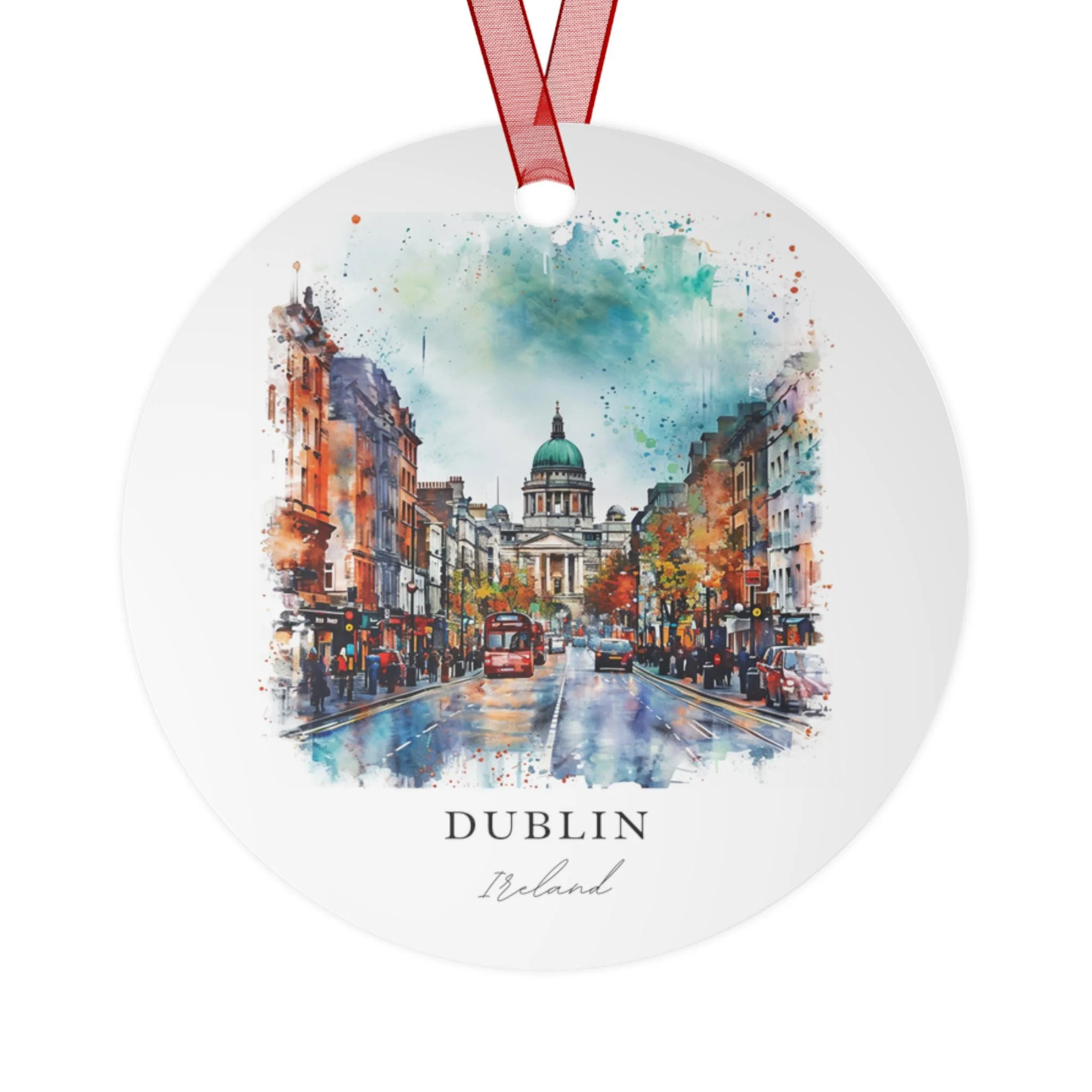 Dublin Ireland Ornament: Unique Dublin Souvenir, Dublin Xmas Decor, and Authentic Dublin Ireland Gift