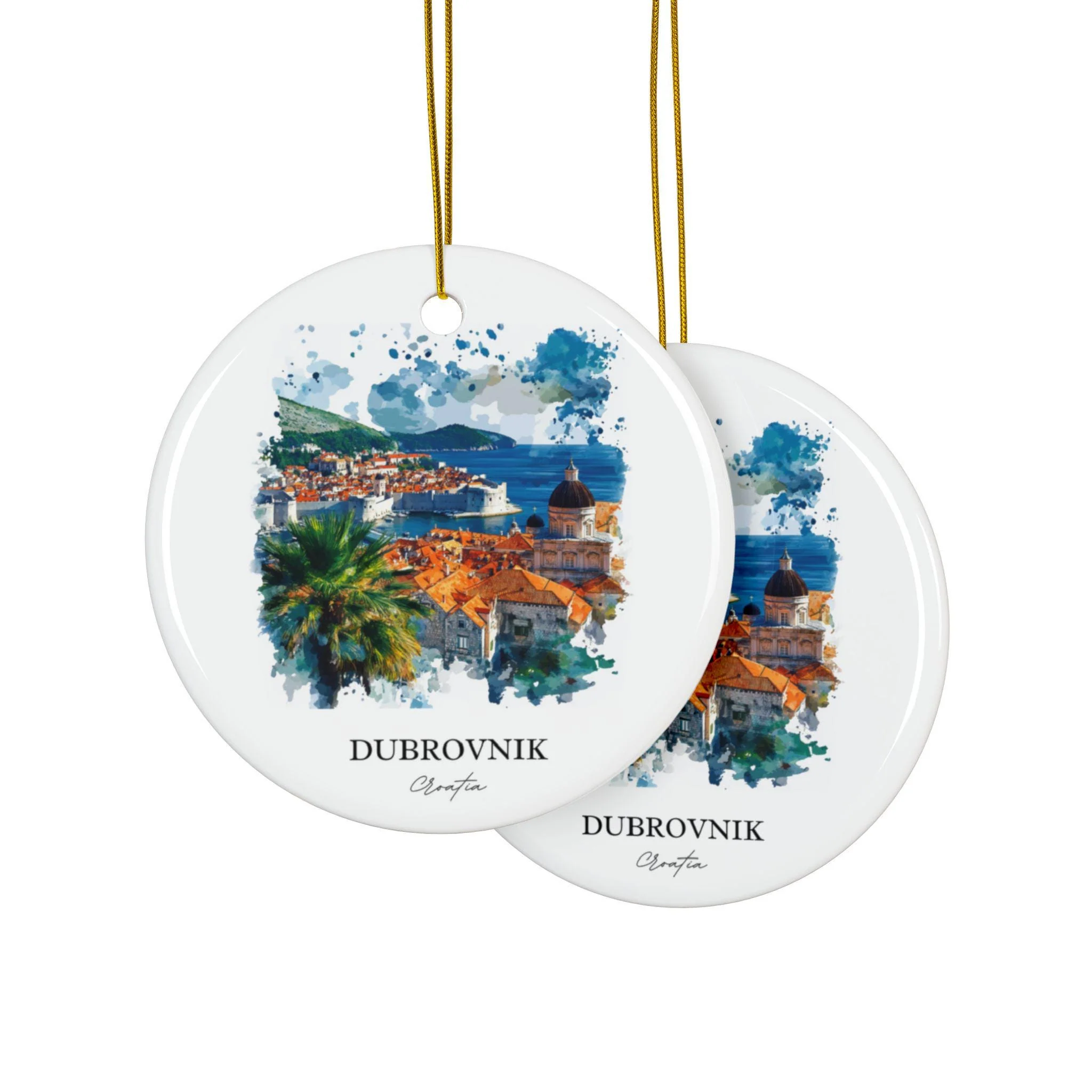 Dubrovnik Croatia Ornament: Unique Dubrovnik Souvenir, Dubrovnik Xmas Decor, and Authentic Dubrovnik Croatia Gift - Image 2