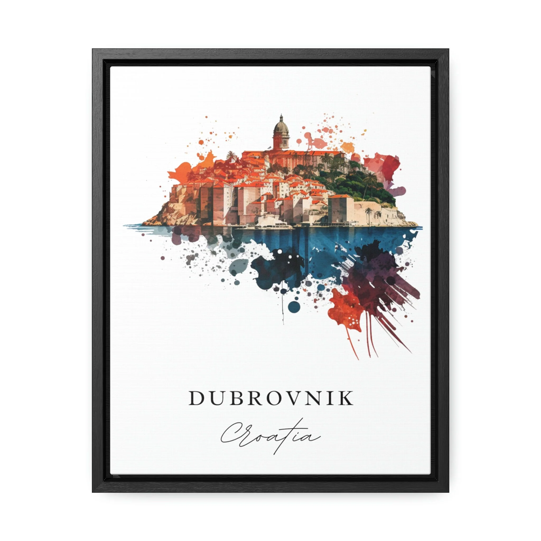 Dubrovnik, Croatia – Watercolor Art Print - Image 2