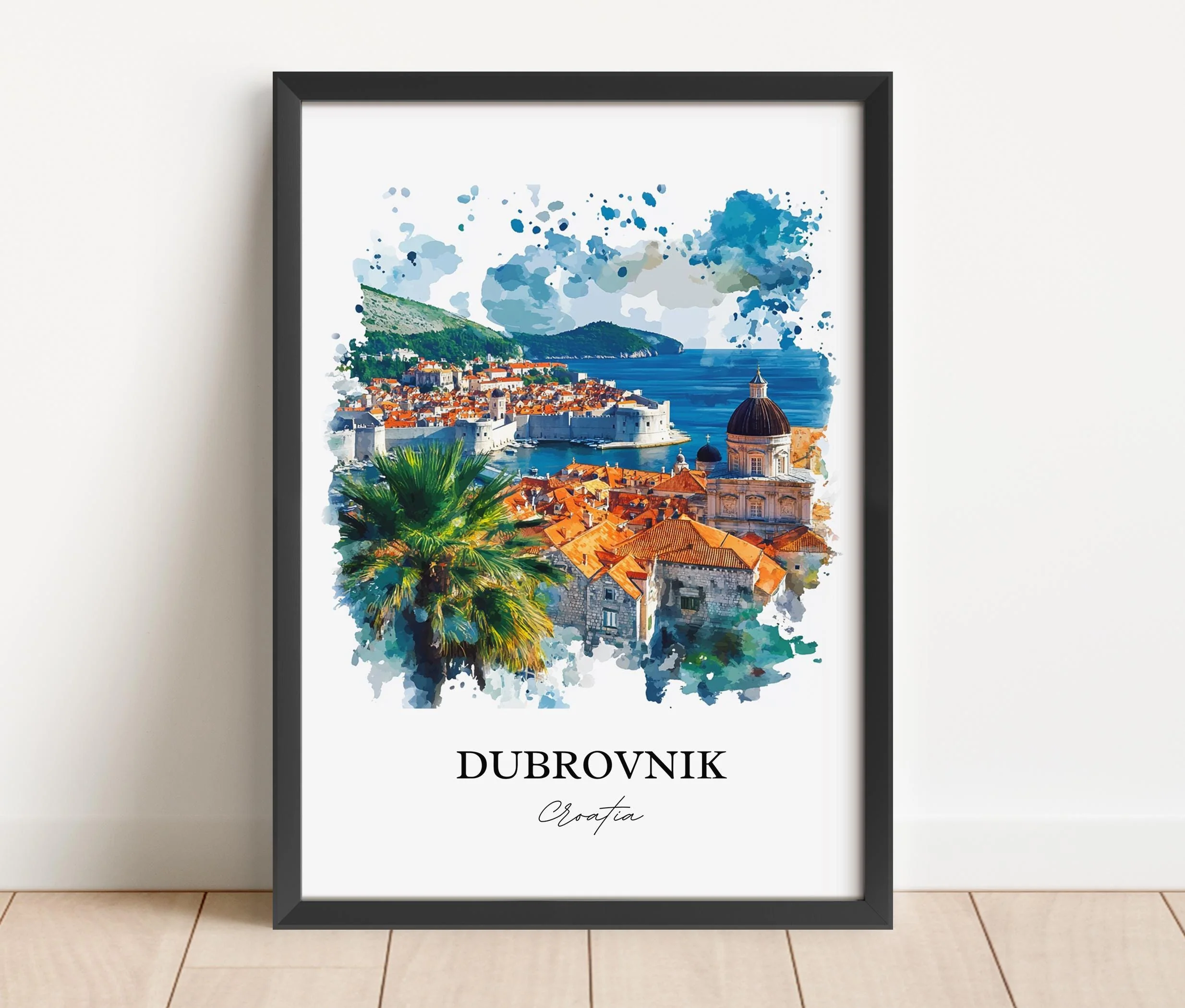 Dubrovnik, Croatia – Watercolor Art Print - Image 6