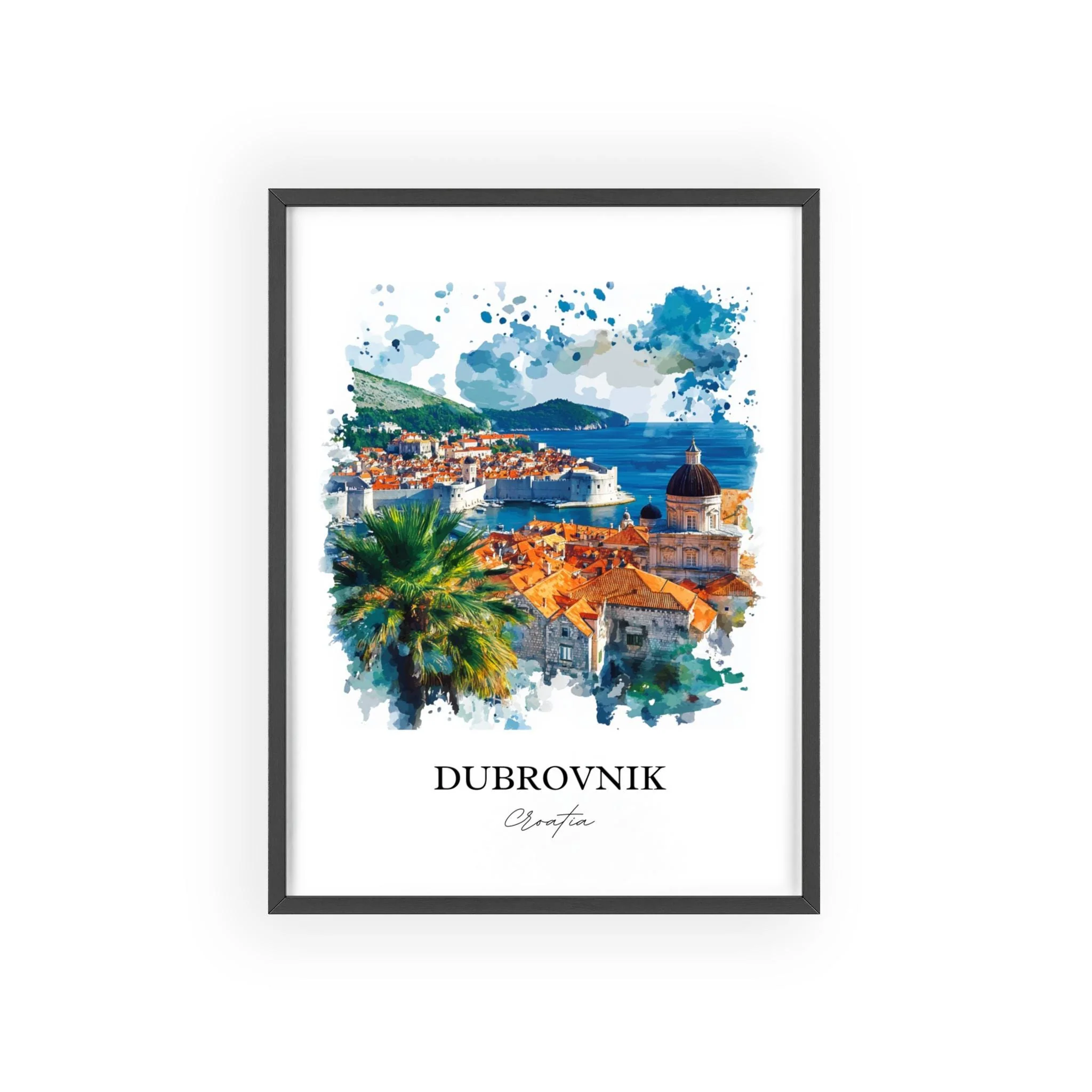 Dubrovnik, Croatia – Watercolor Art Print - Image 7