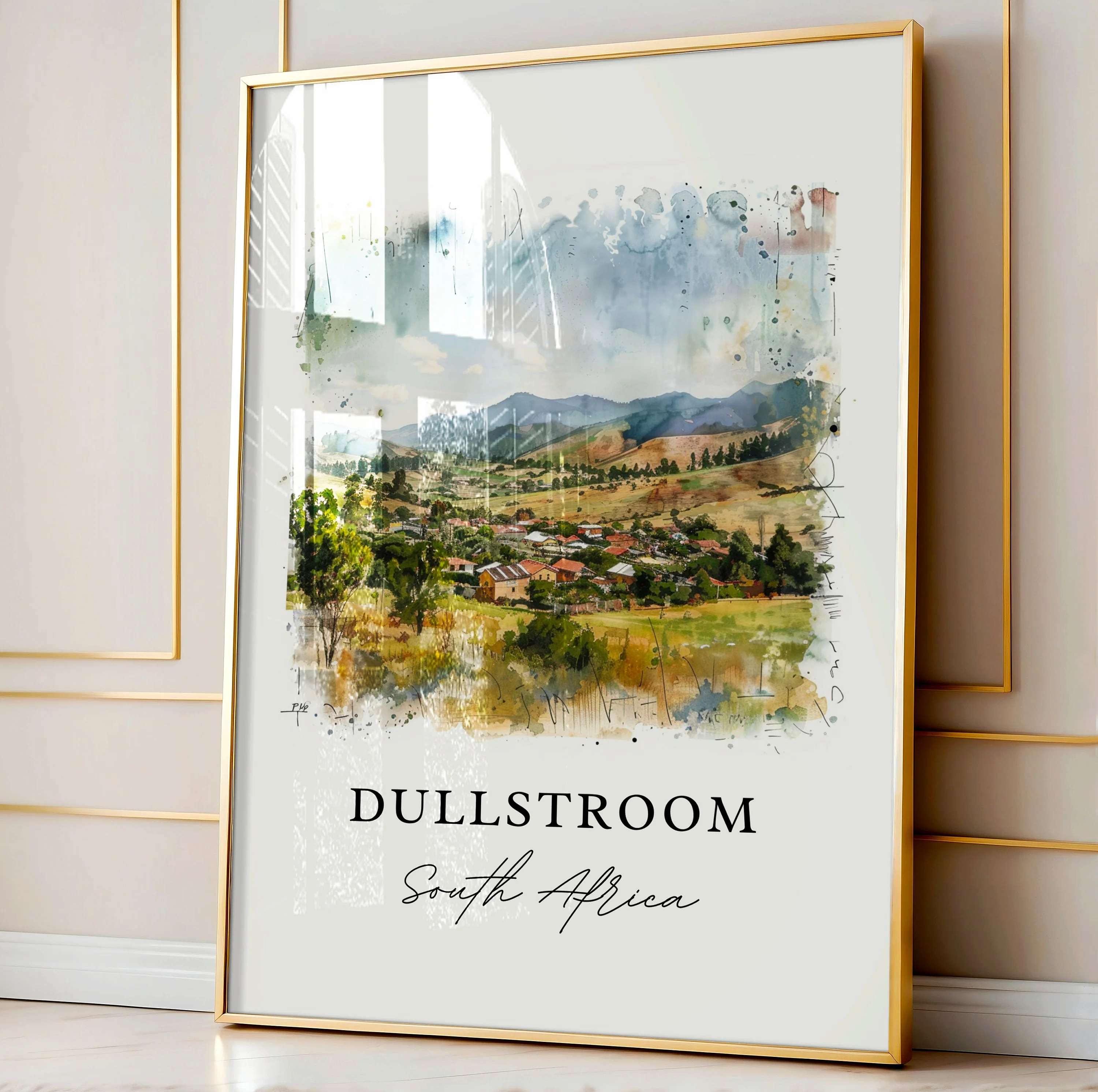 Dullstroom, South Africa – Watercolor Art Print - Image 4