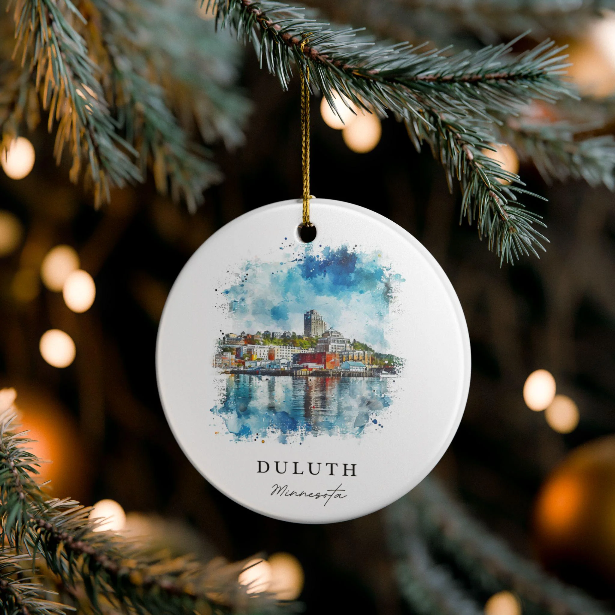 Duluth Ornament: Unique Duluth Minnesota Souvenir, Minnesota Xmas Decor, and Authentic Duluth MN Gift - Image 4