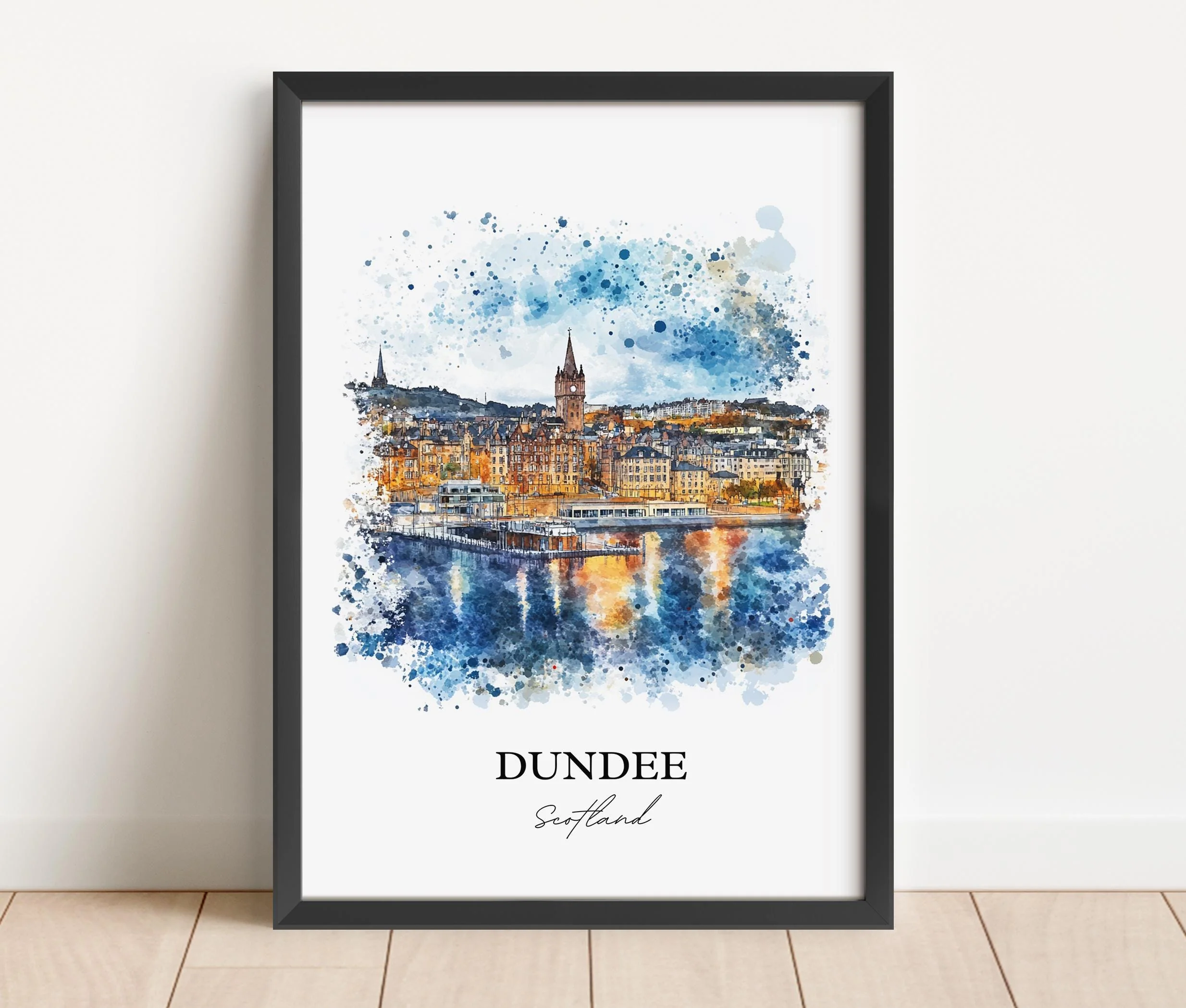 Dundee, Scotland – Watercolor Art Print - Image 6