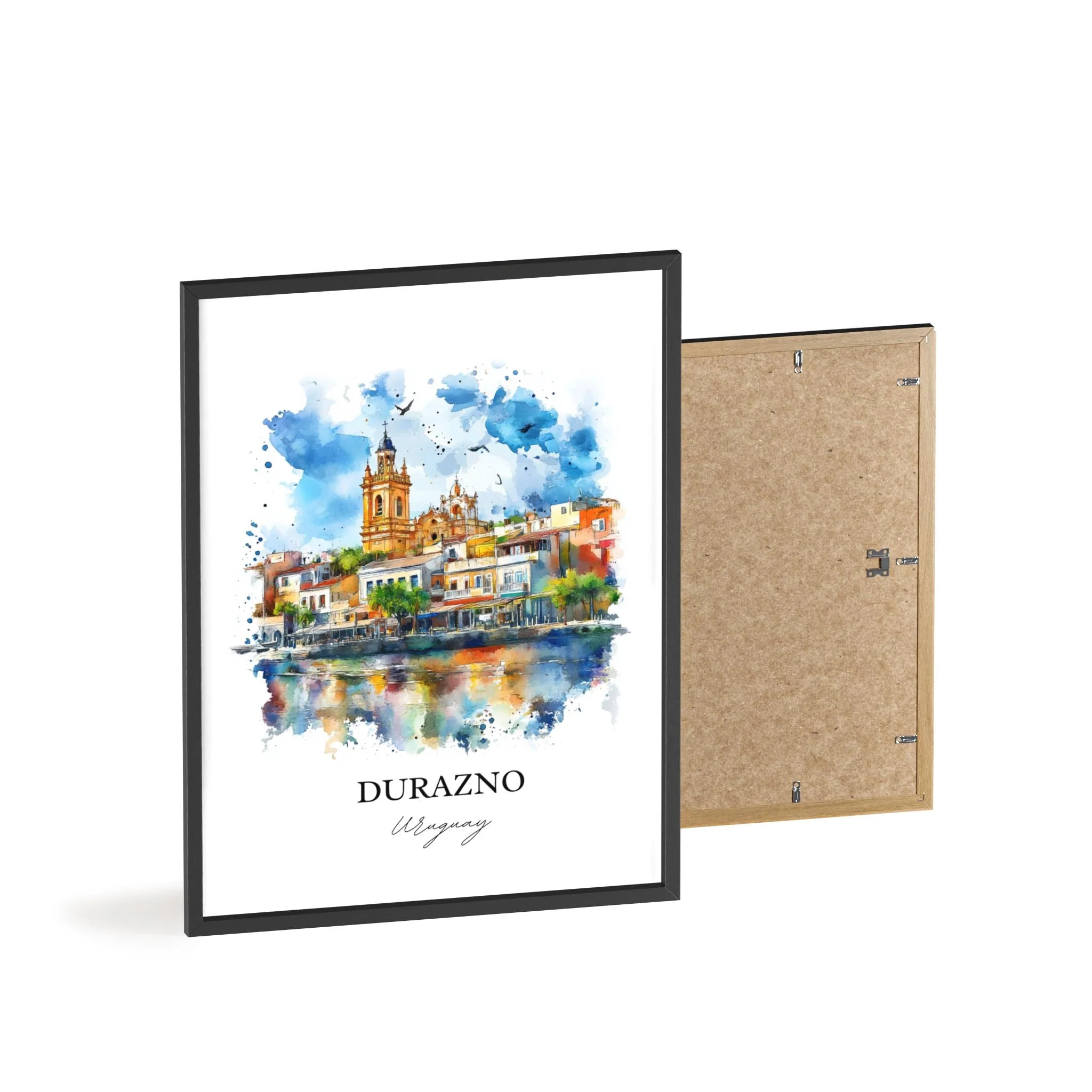 Durazno, Uruguay – Watercolor Art Print - Image 4