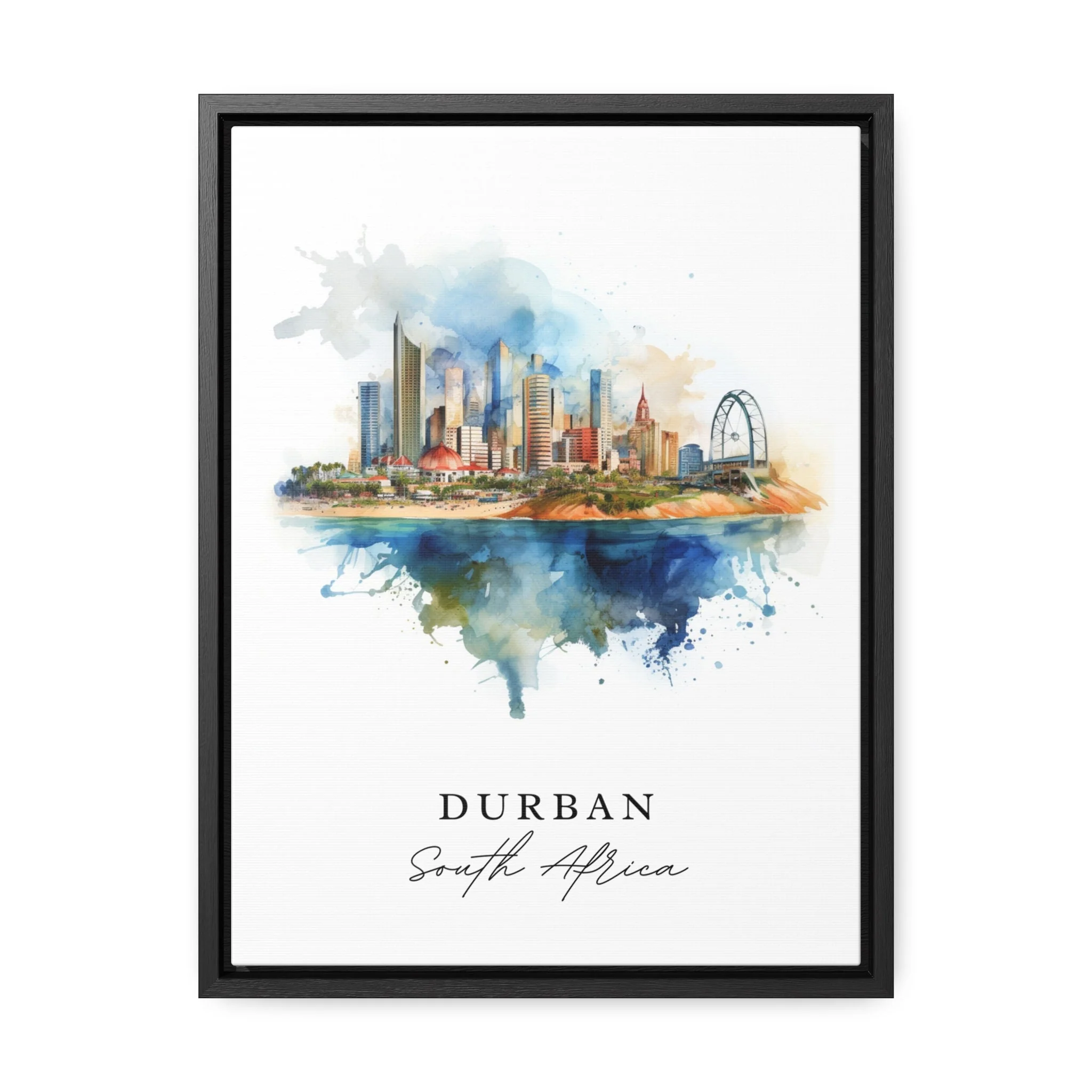Durban, South Africa – Watercolor Art Print - Image 6