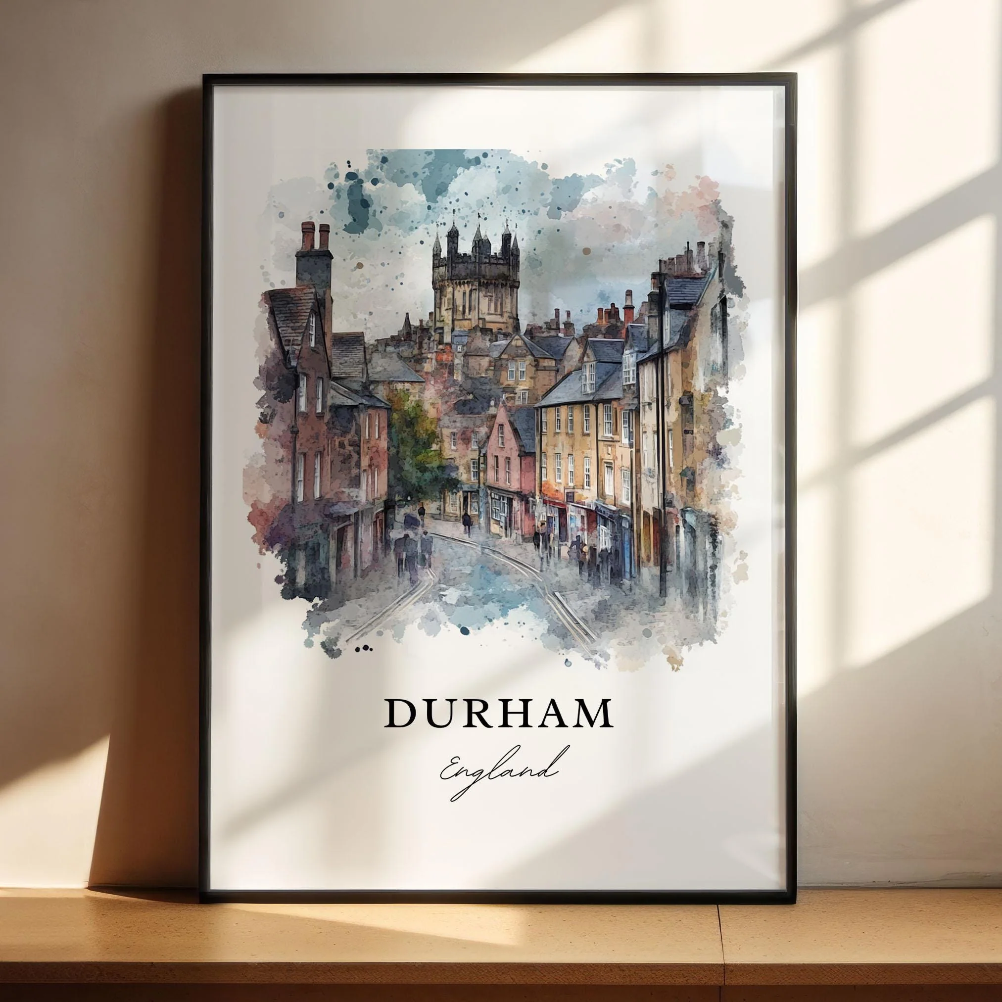 Durham, England – Watercolor Art Print - Image 5