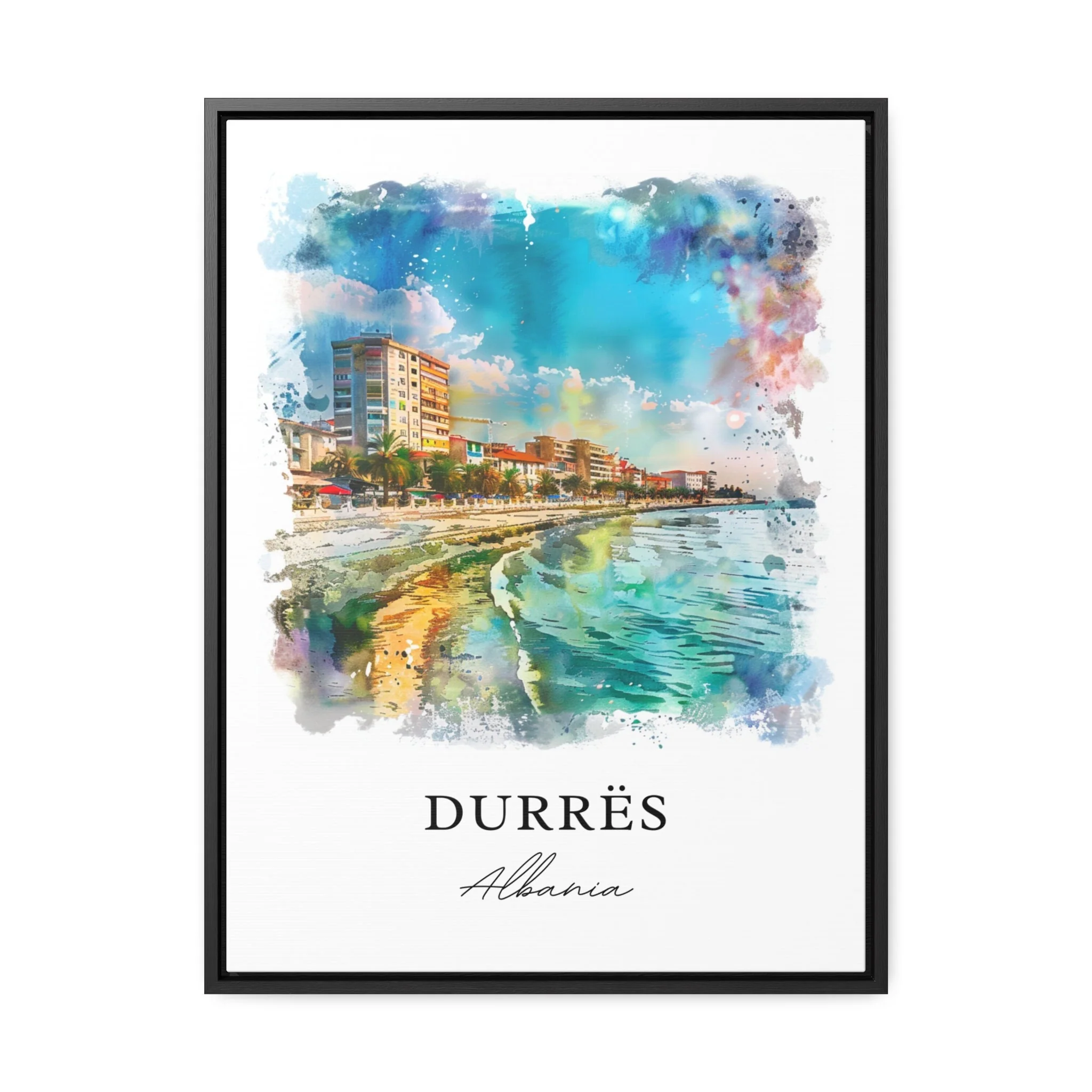 Durres, Albania – Watercolor Art Print - Image 4