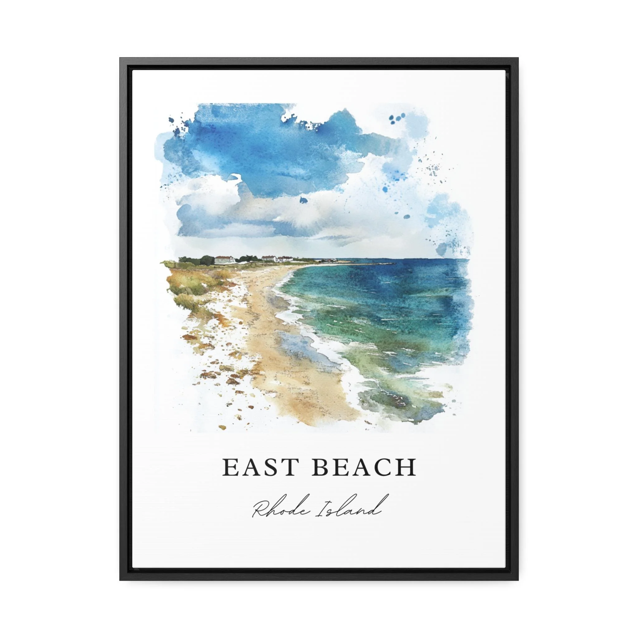 East Beach, RI, USA – Watercolor Art Print - Image 6