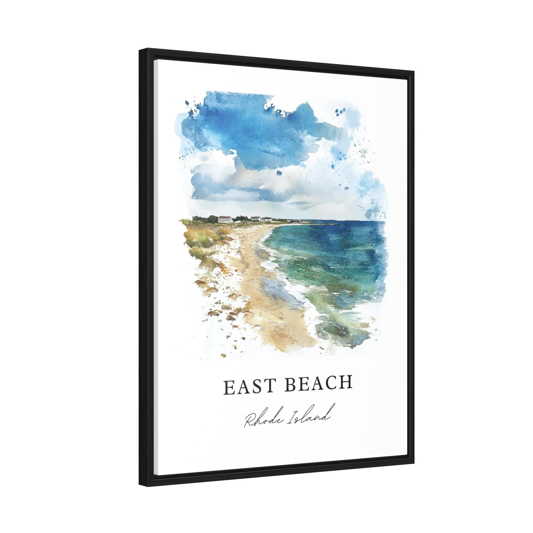 East Beach, RI, USA – Watercolor Art Print - Image 7