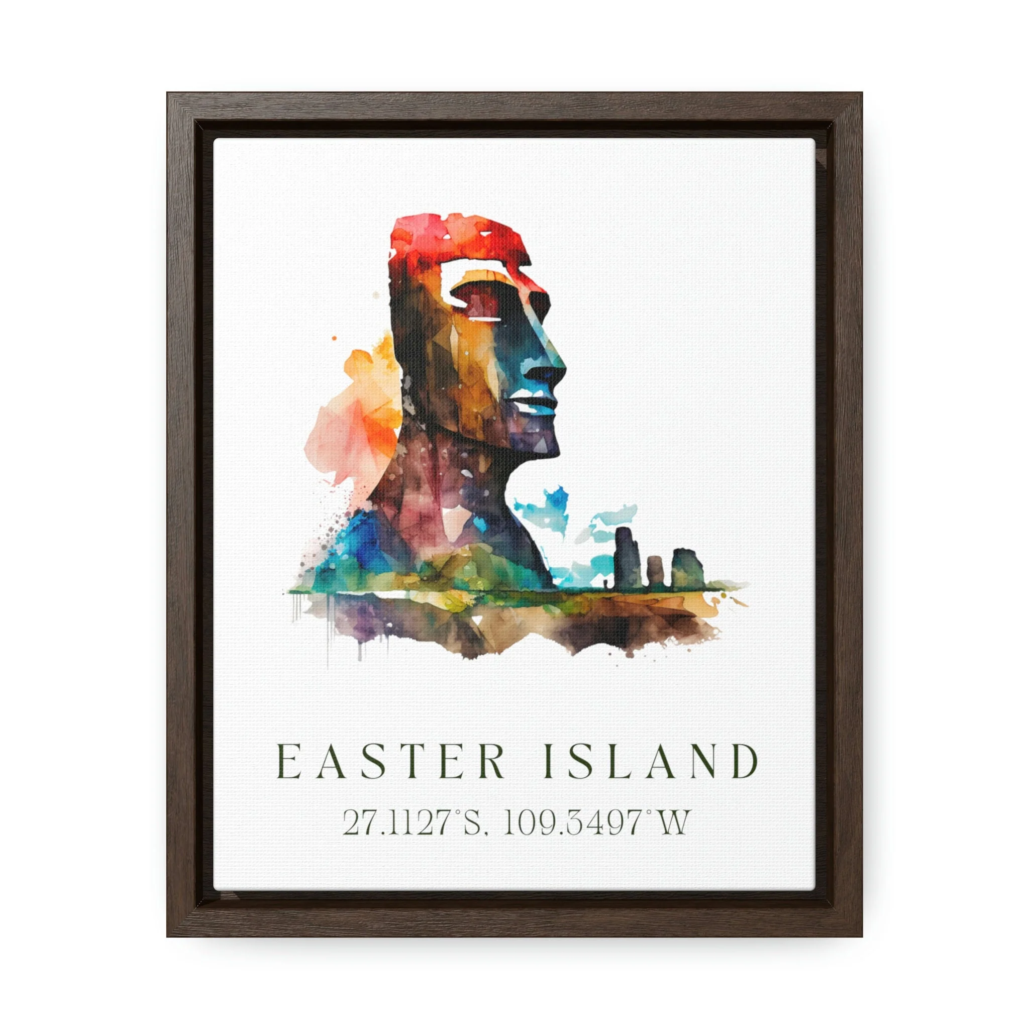 Easter Island, Chile – Watercolor Art Print - Image 2