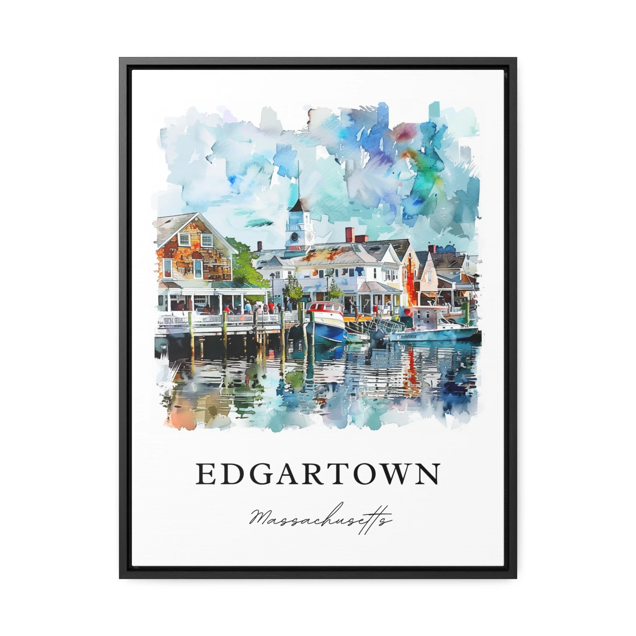 Edgartown, USA – Watercolor Art Print - Image 5