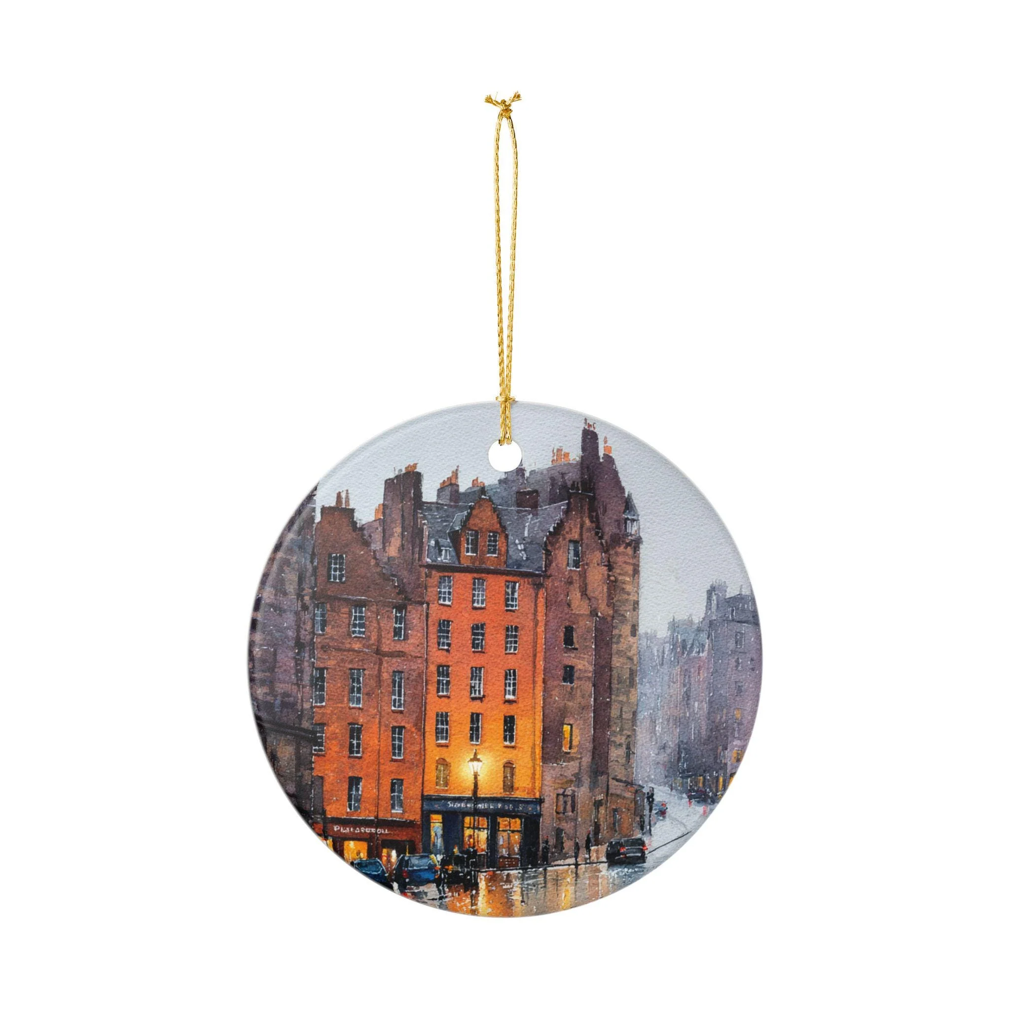 Edinburgh Ornament: Unique Edinburgh Scotland Souvenir, Scotland Xmas Decor, and Authentic Edinburgh Gift - Image 2