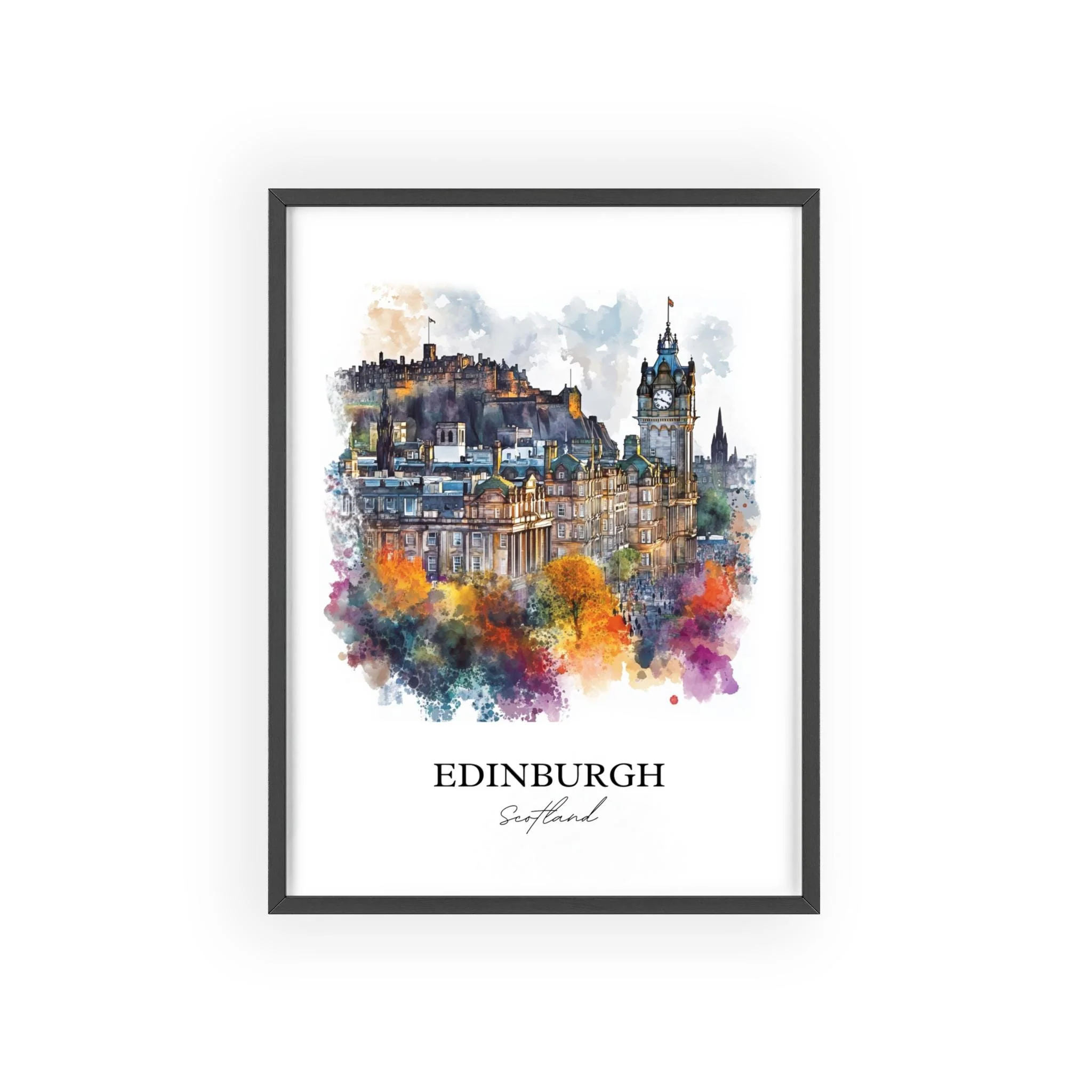Edinburgh, Scotland – Watercolor Art Print - Image 7