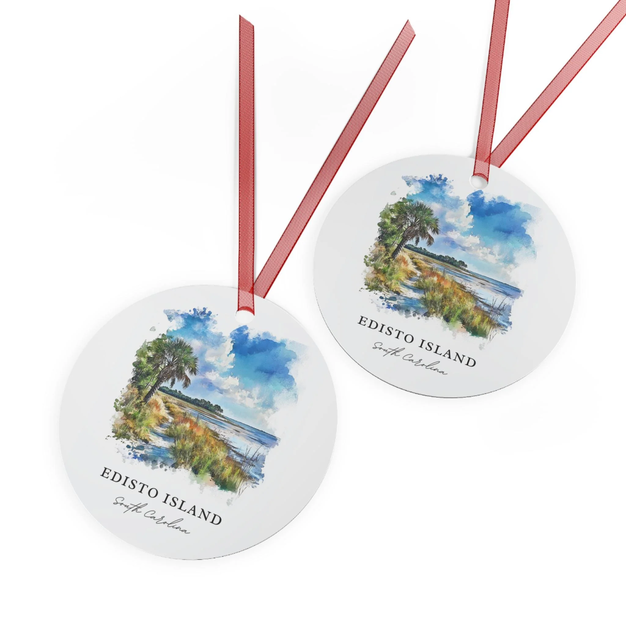 Edisto Island Ornament: Unique Sea Islands SC Souvenir, Edisto Island SC Xmas Decor, and Authentic Edisto Island Christmas Gift - Image 2