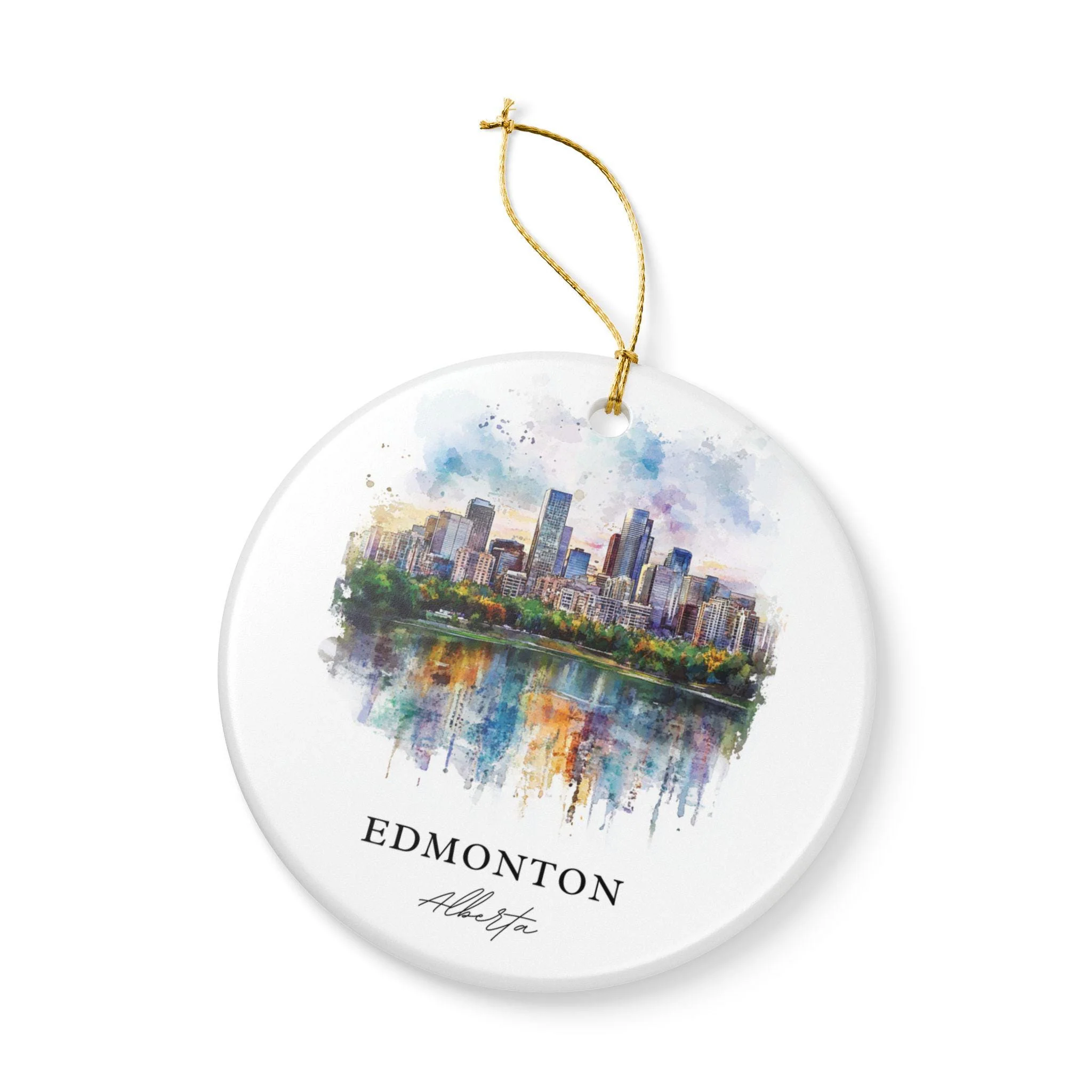 Edmonton Ornament: Unique Edmonton Souvenir, Edmonton Xmas Decor, and Authentic Edmonton Gift - Image 3