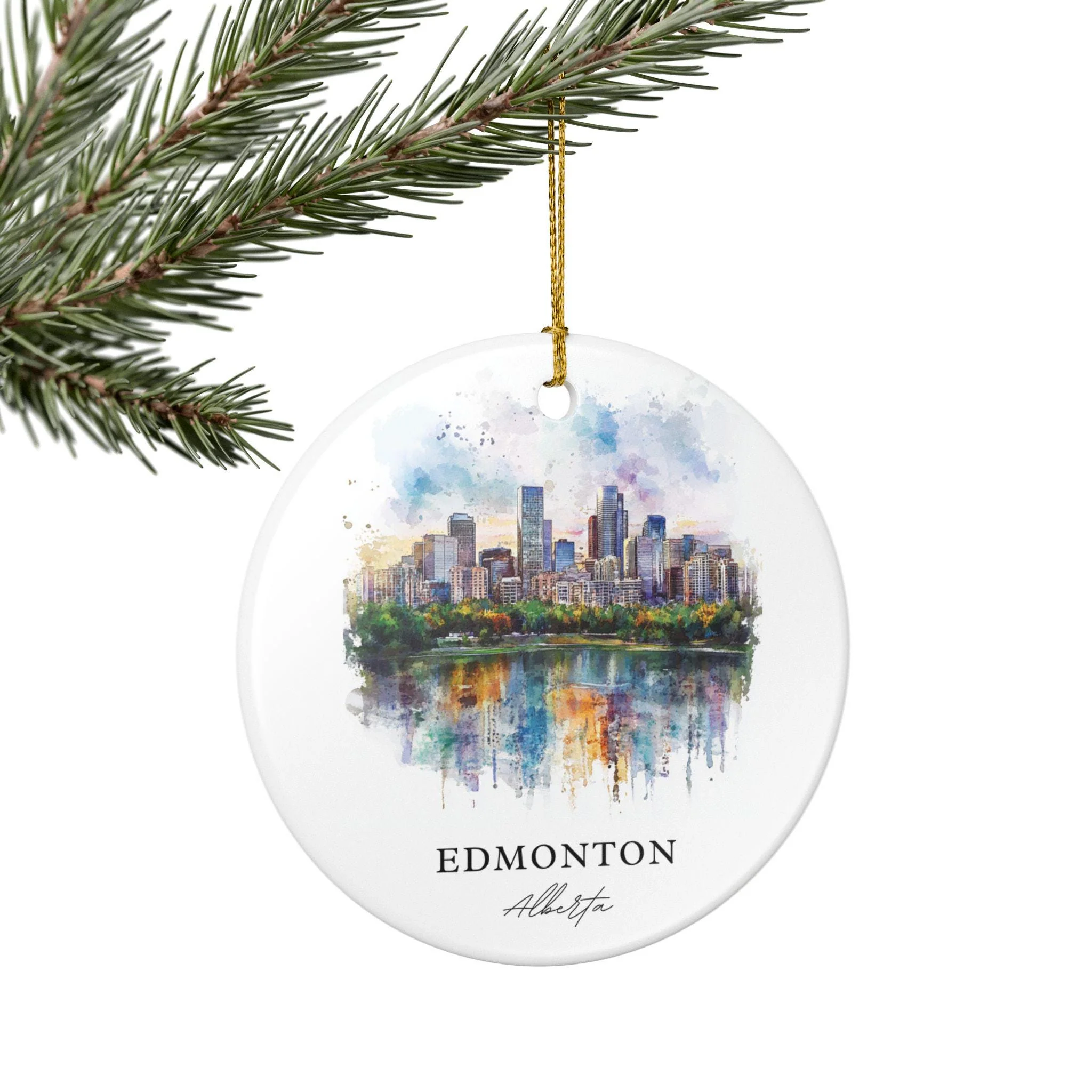 Edmonton Ornament: Unique Edmonton Souvenir, Edmonton Xmas Decor, and Authentic Edmonton Gift - Image 5