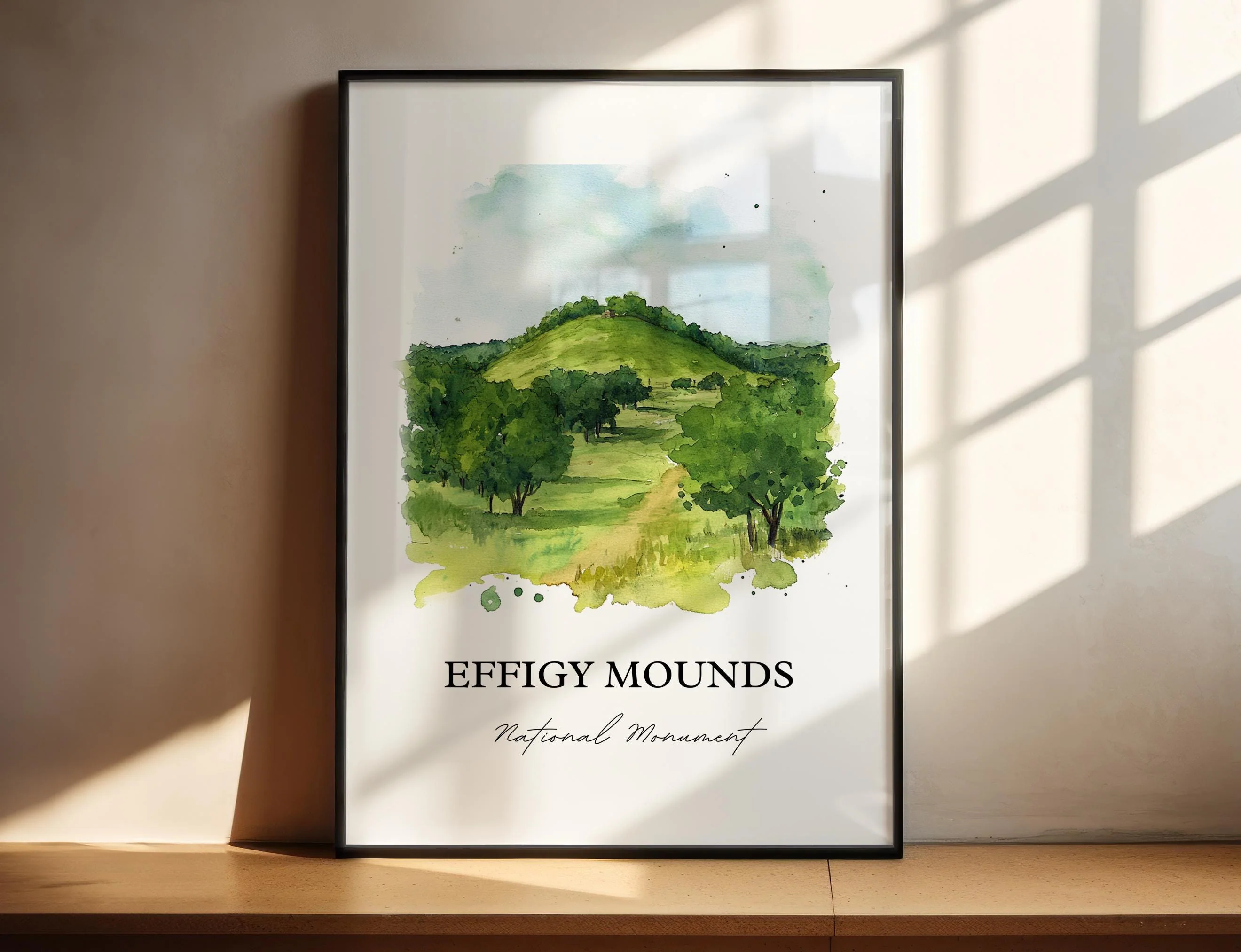 Harpers Ferry, Iowa – Watercolor Art Print