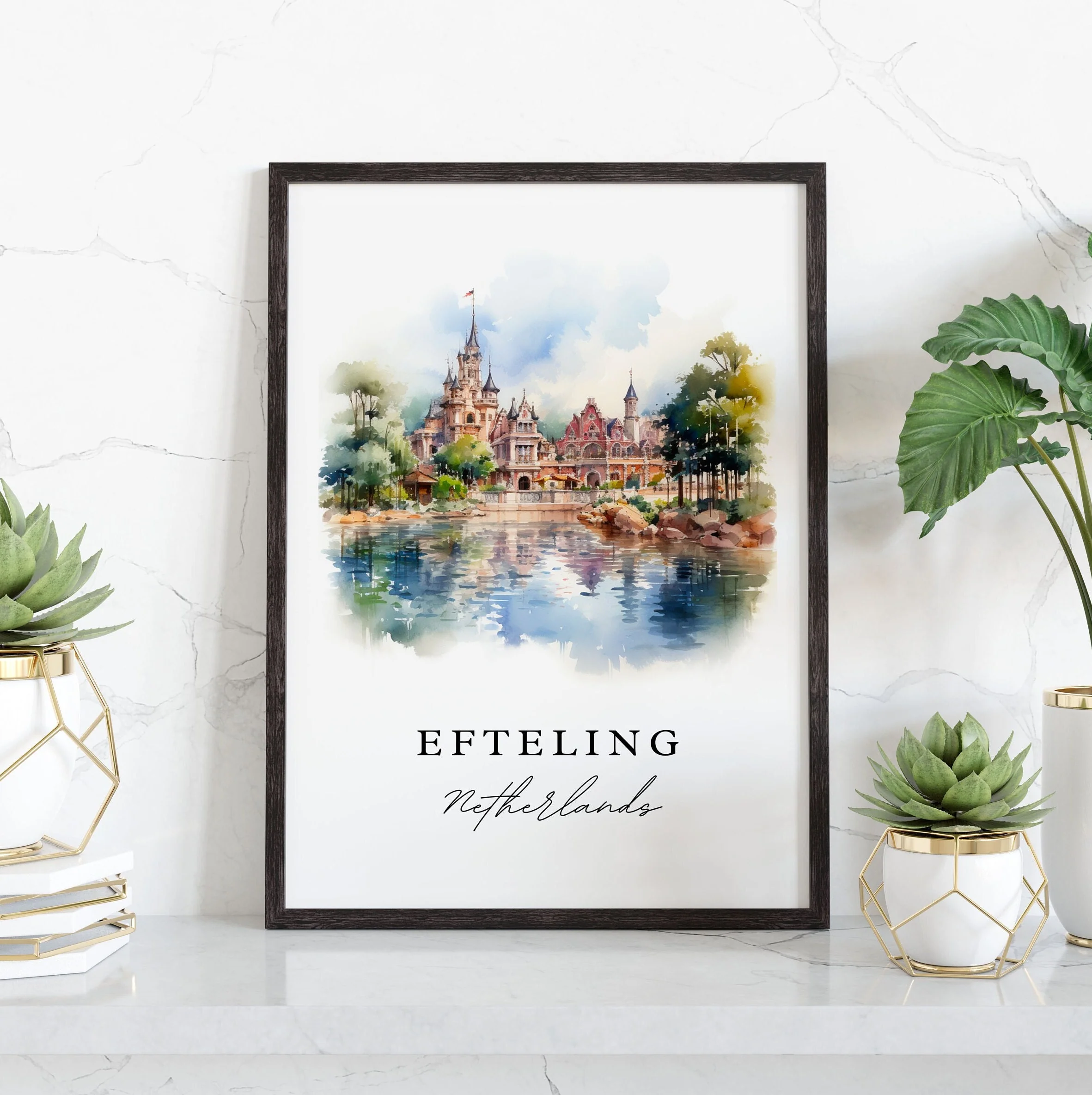 Efteling, Netherlands – Watercolor Art Print - Image 5