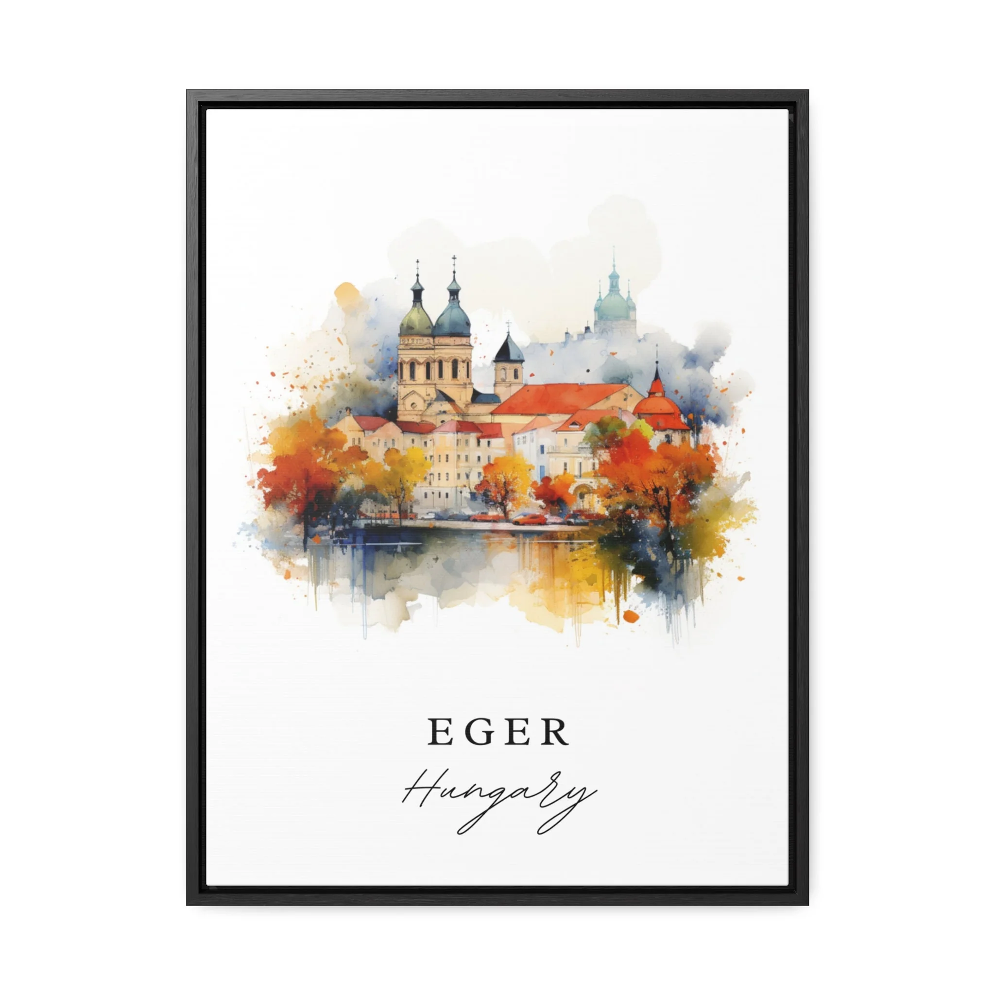 Eger, Hungary – Watercolor Art Print - Image 2