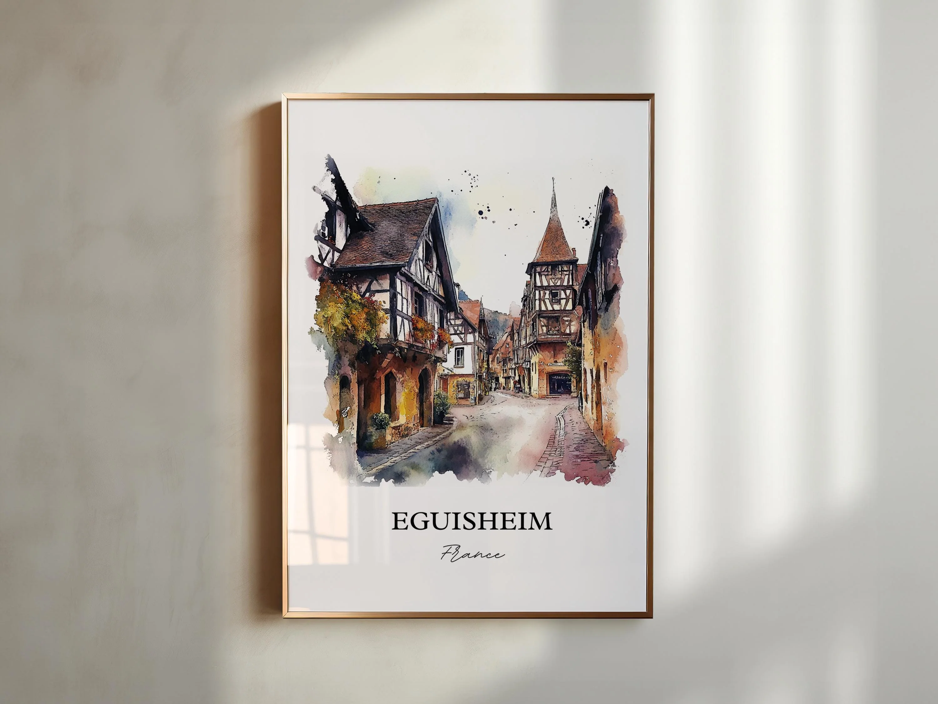 Eguisheim, France – Watercolor Art Print - Image 5