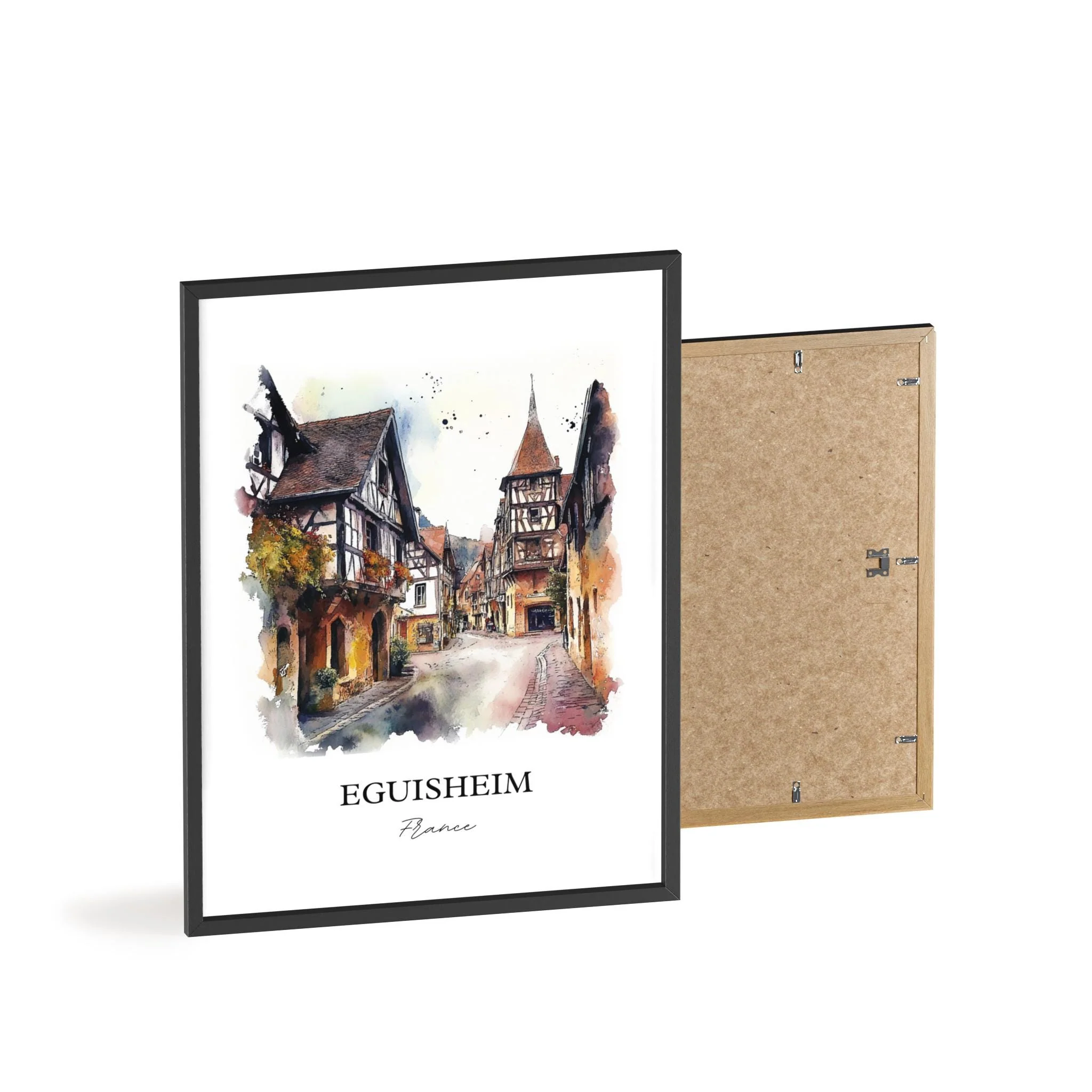 Eguisheim, France – Watercolor Art Print - Image 8