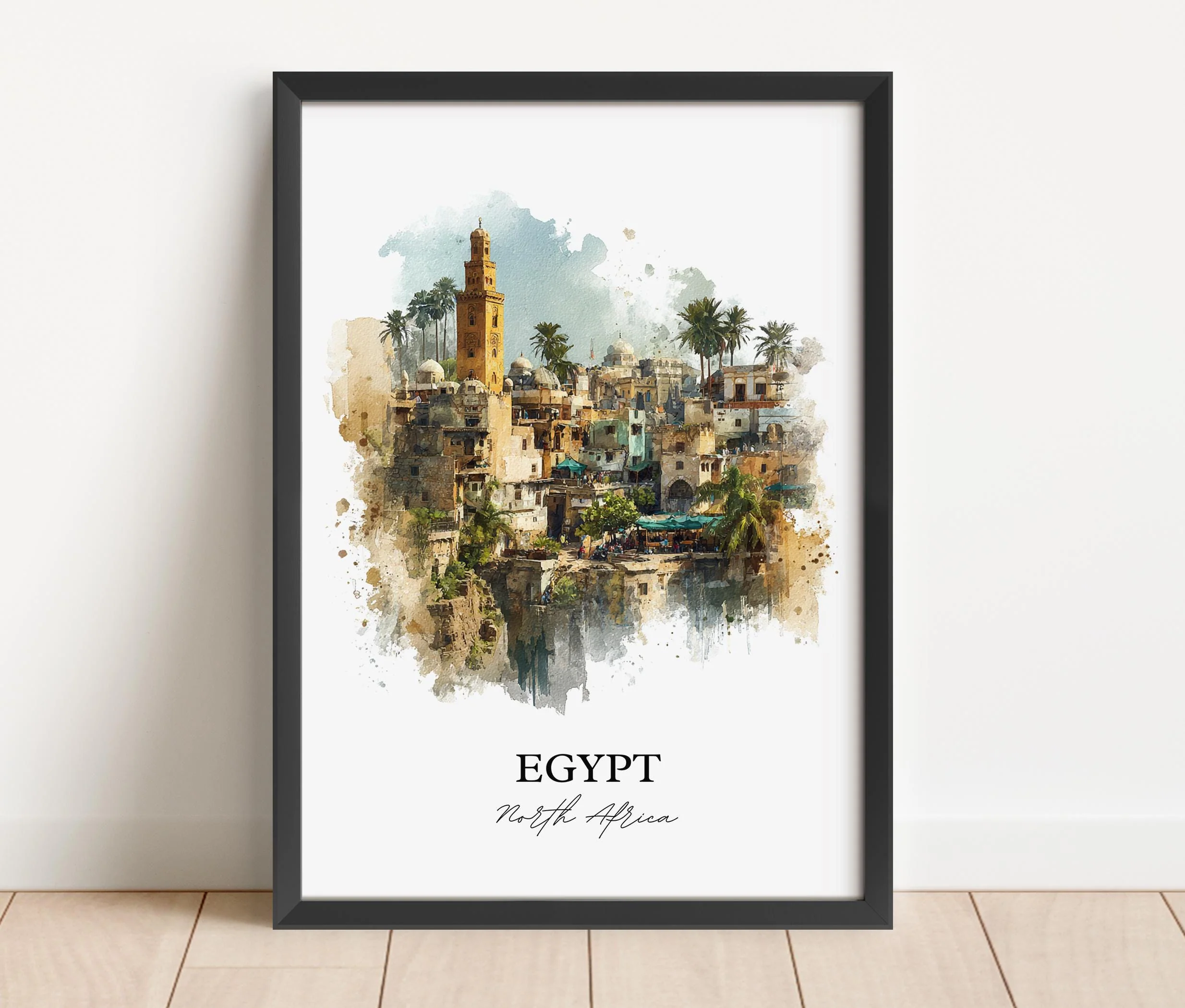 Egypt, North Africa – Watercolor Art Print - Image 4