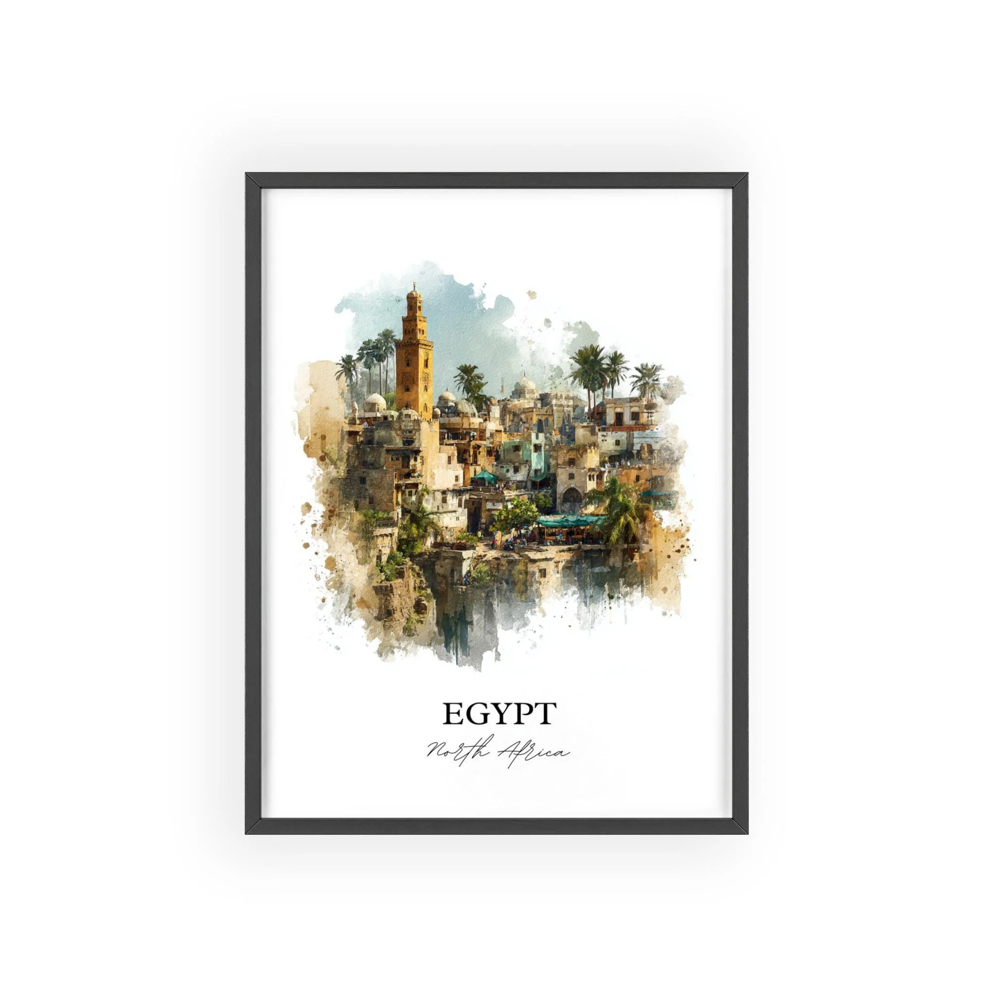 Egypt, North Africa – Watercolor Art Print - Image 7