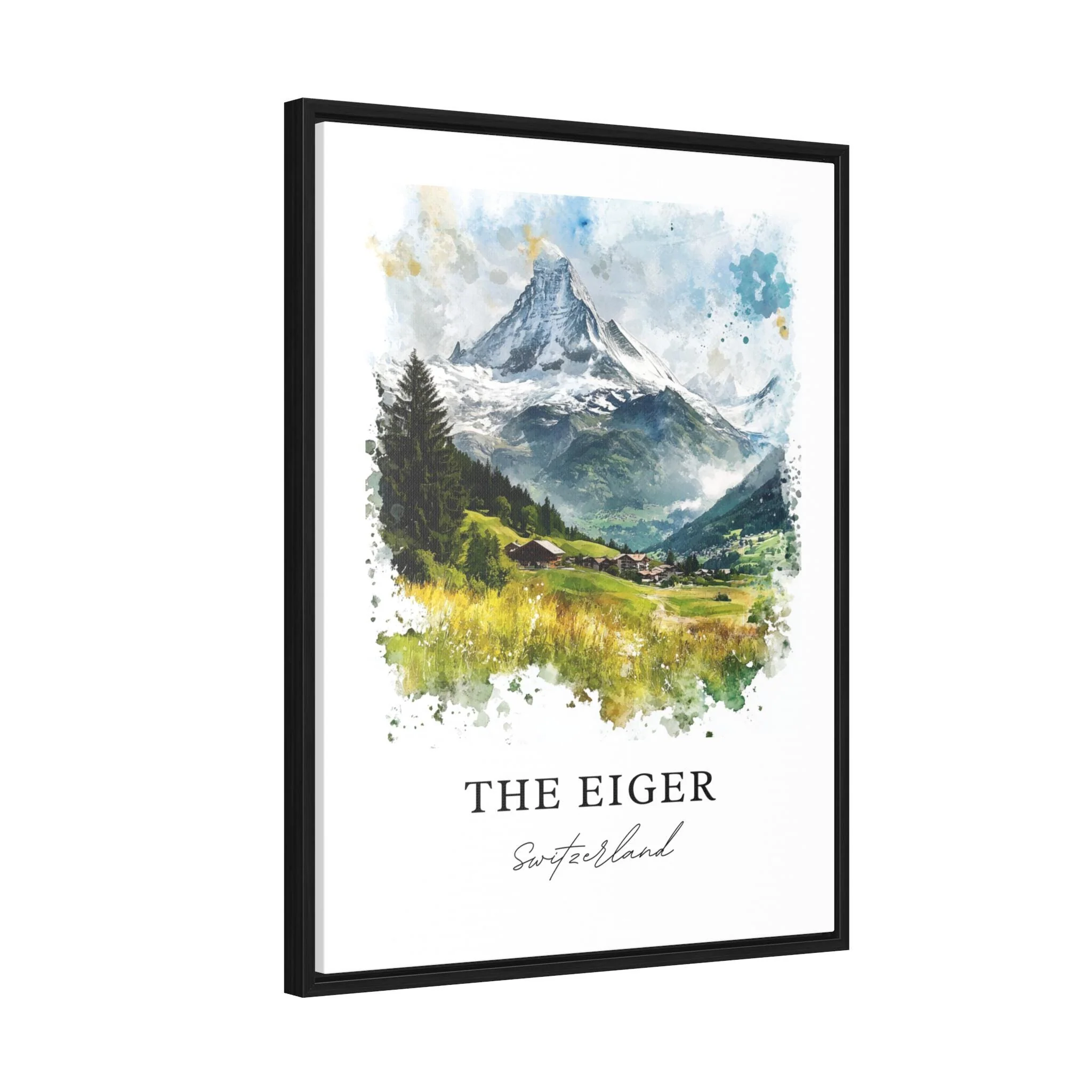 Bernese Alps, Switzerland – Watercolor Art Print - Image 7