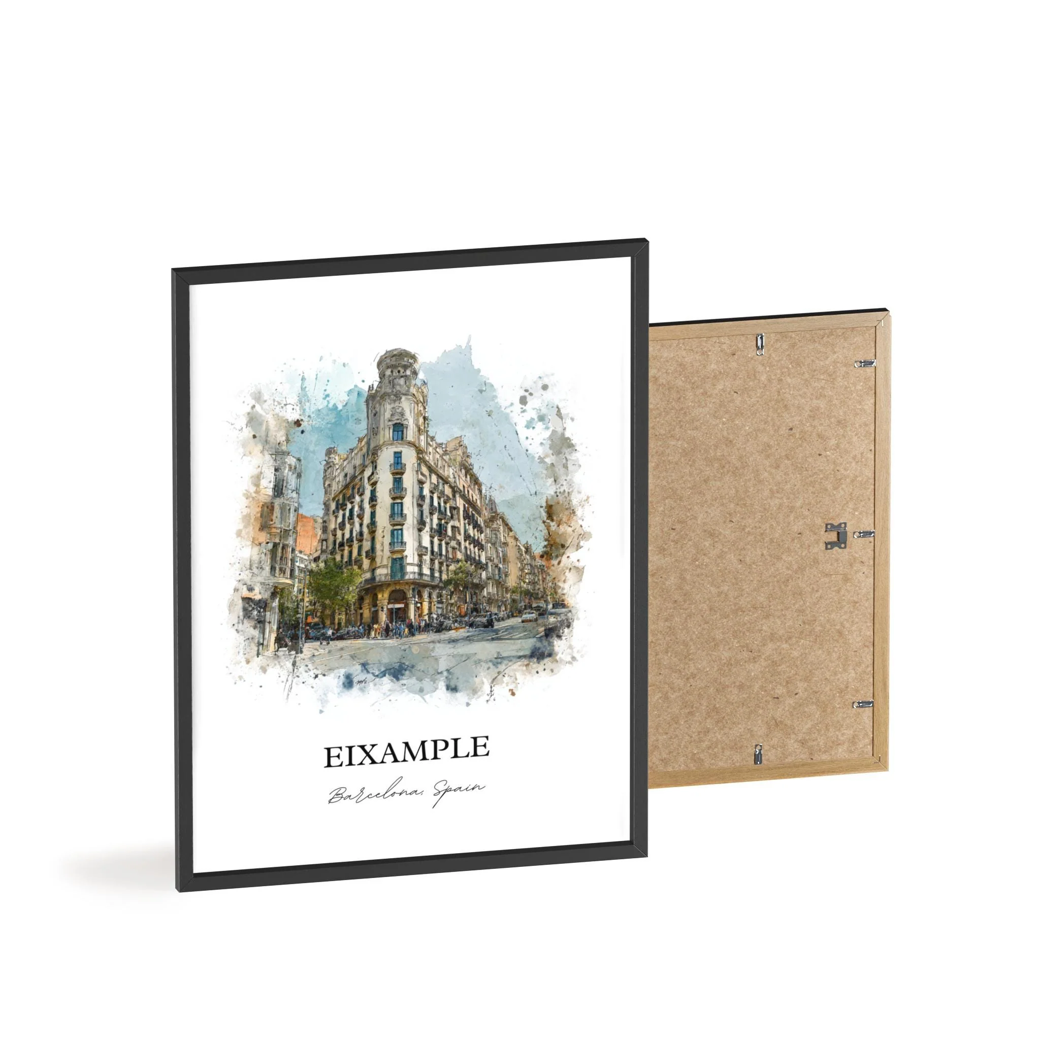Eixample, Spain – Watercolor Art Print - Image 9