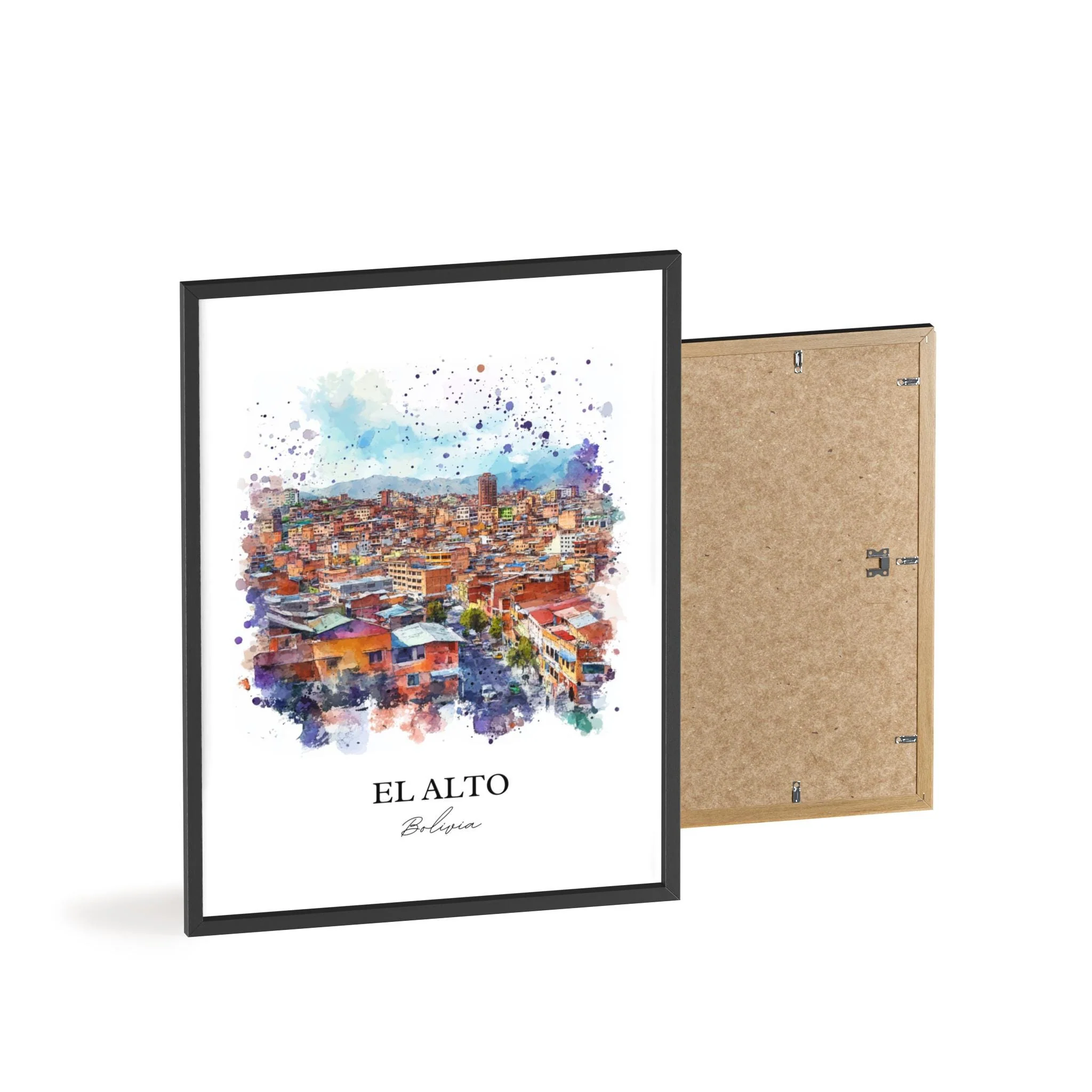 El Alto, Bolivia – Watercolor Art Print - Image 8
