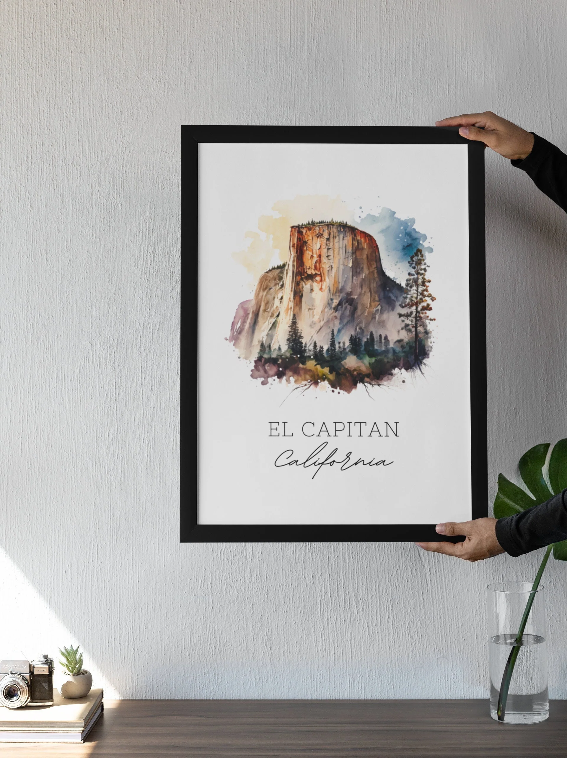 El Capitan, California, USA – Watercolor Art Print - Image 2