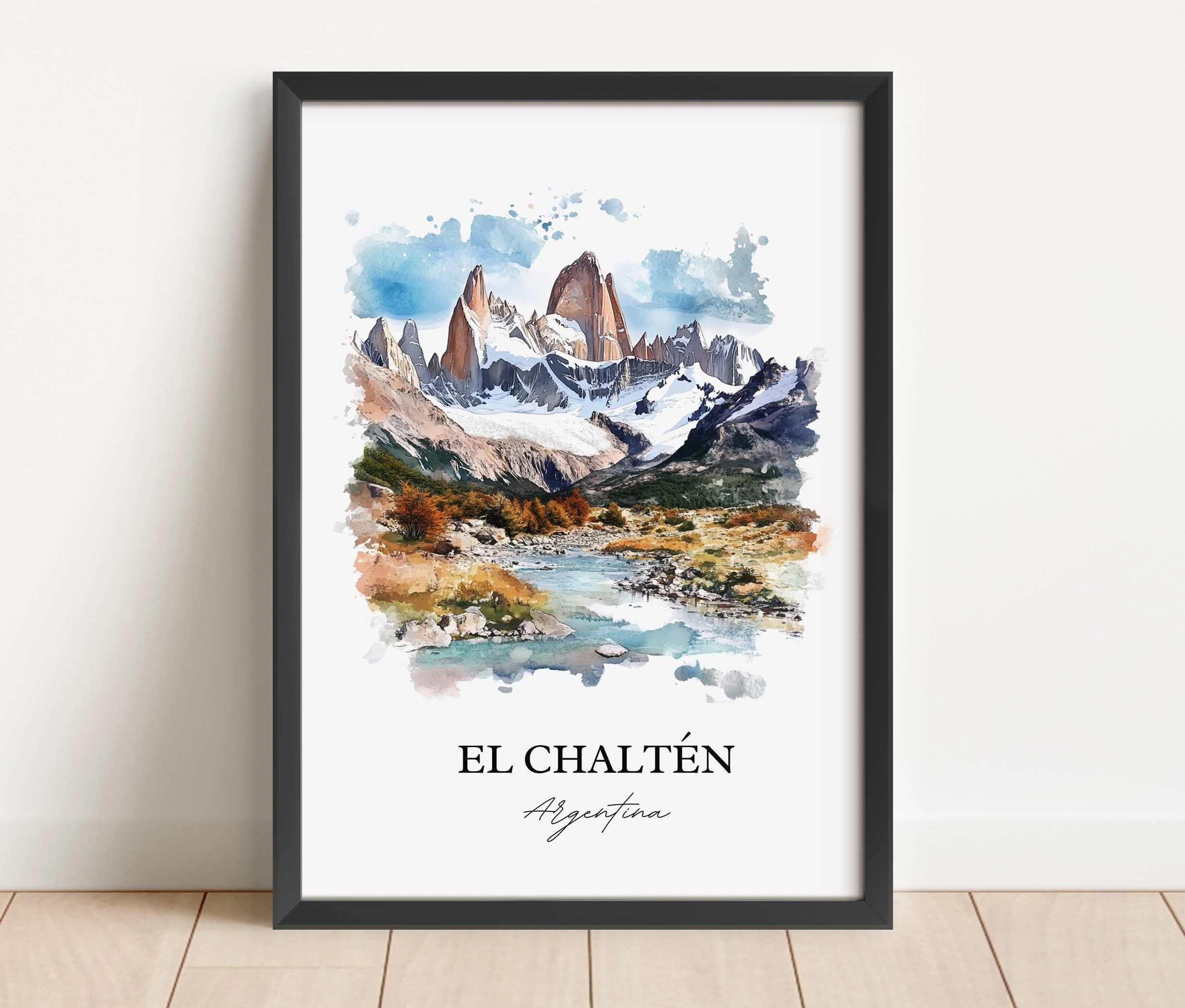 El Chaltén, Argentina – Watercolor Art Print - Image 5