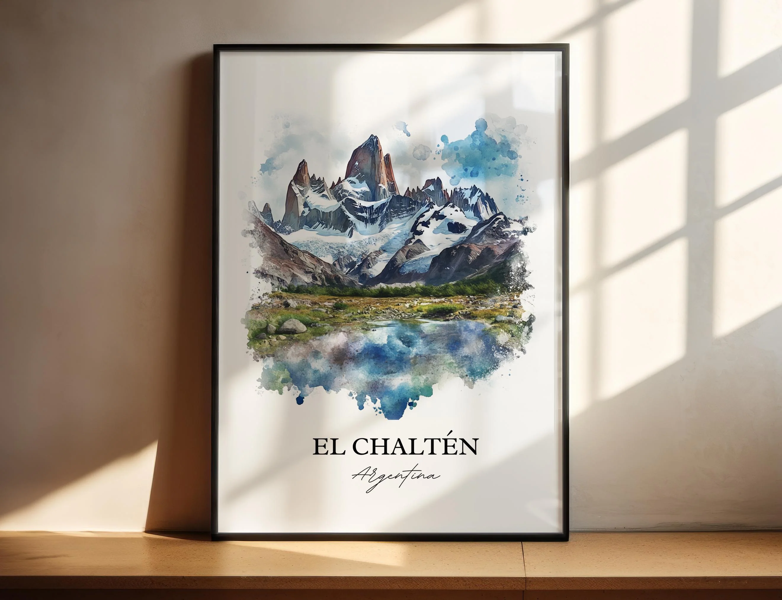 El Chaltén, Argentina – Watercolor Art Print