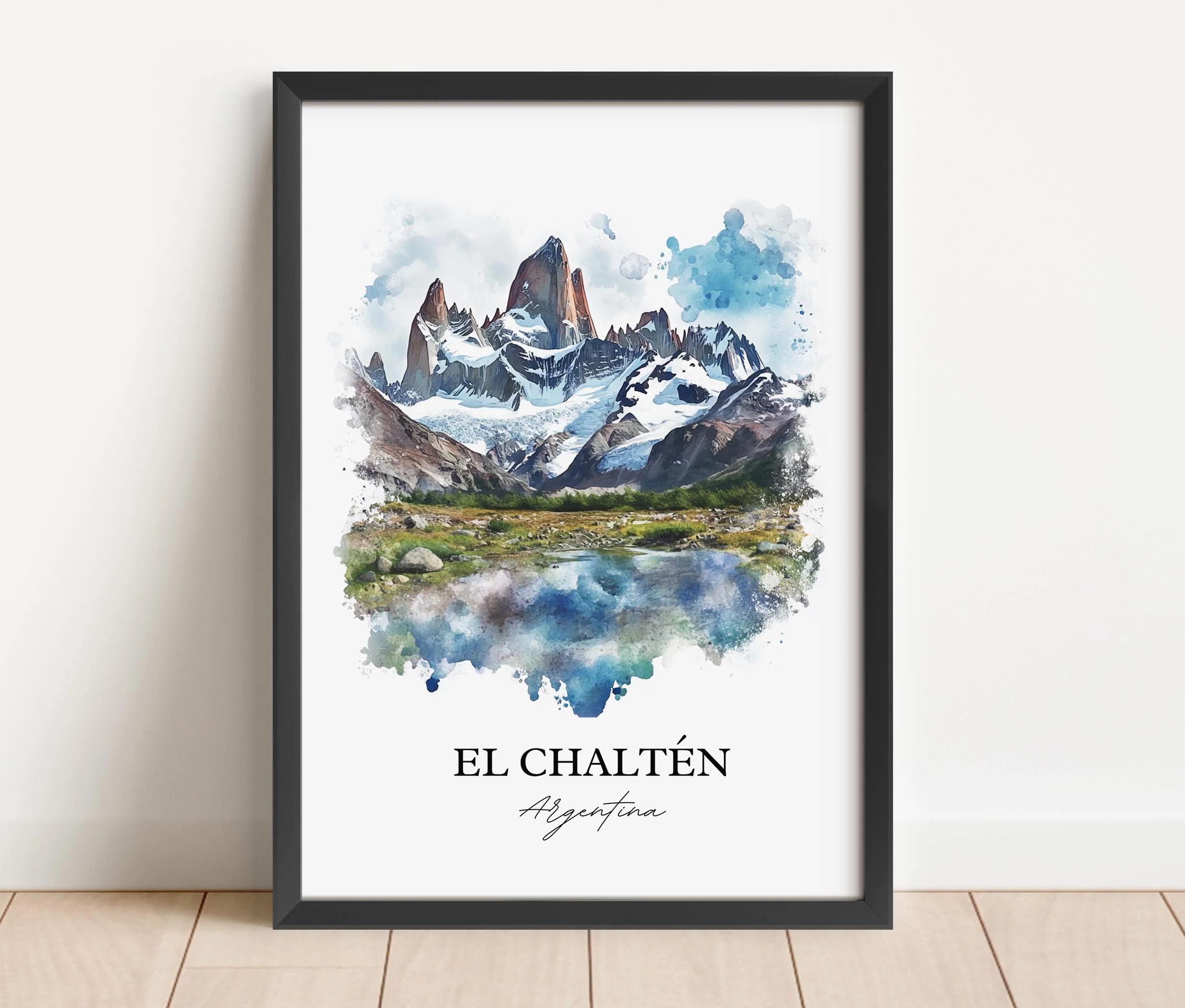 El Chaltén, Argentina – Watercolor Art Print - Image 4