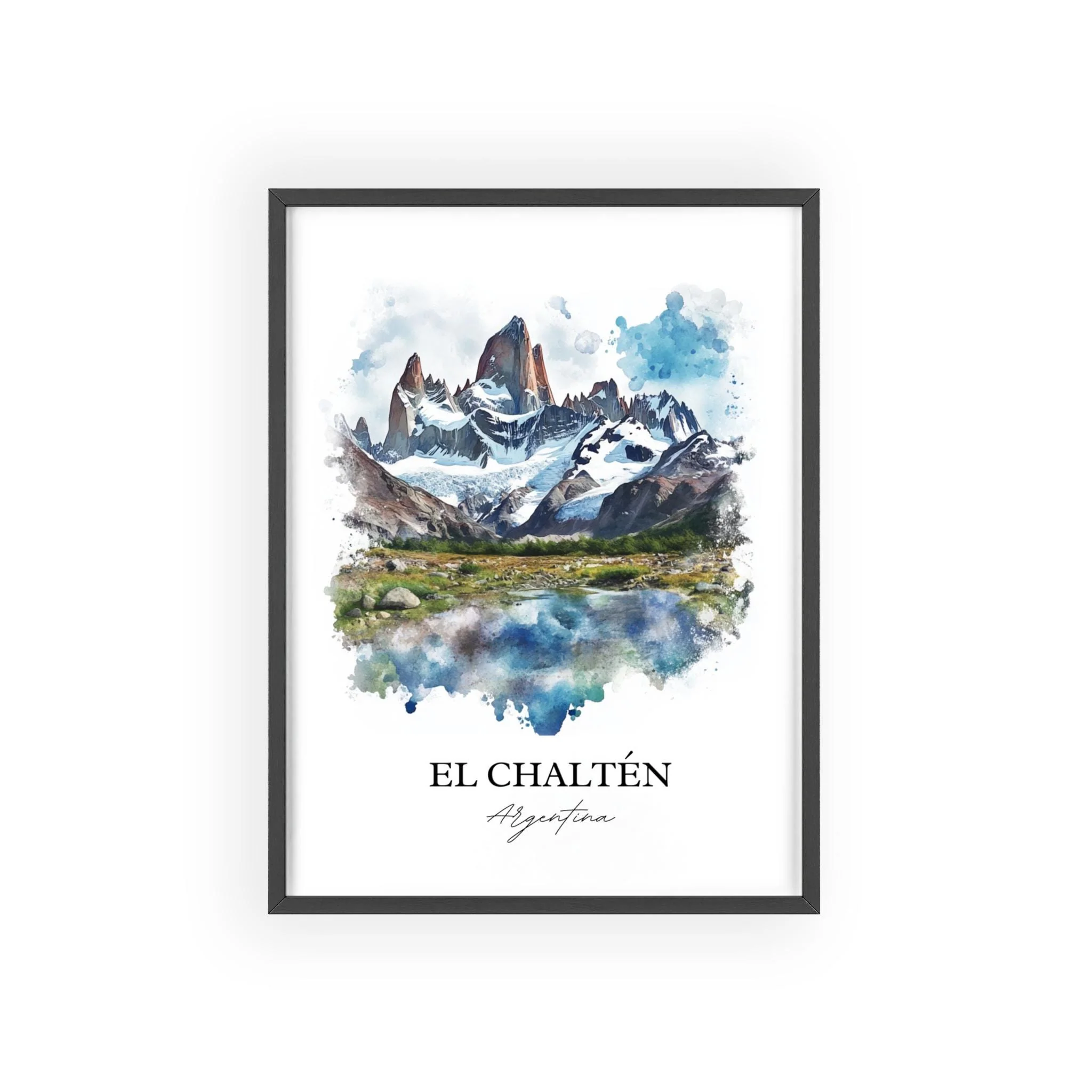 El Chaltén, Argentina – Watercolor Art Print - Image 7