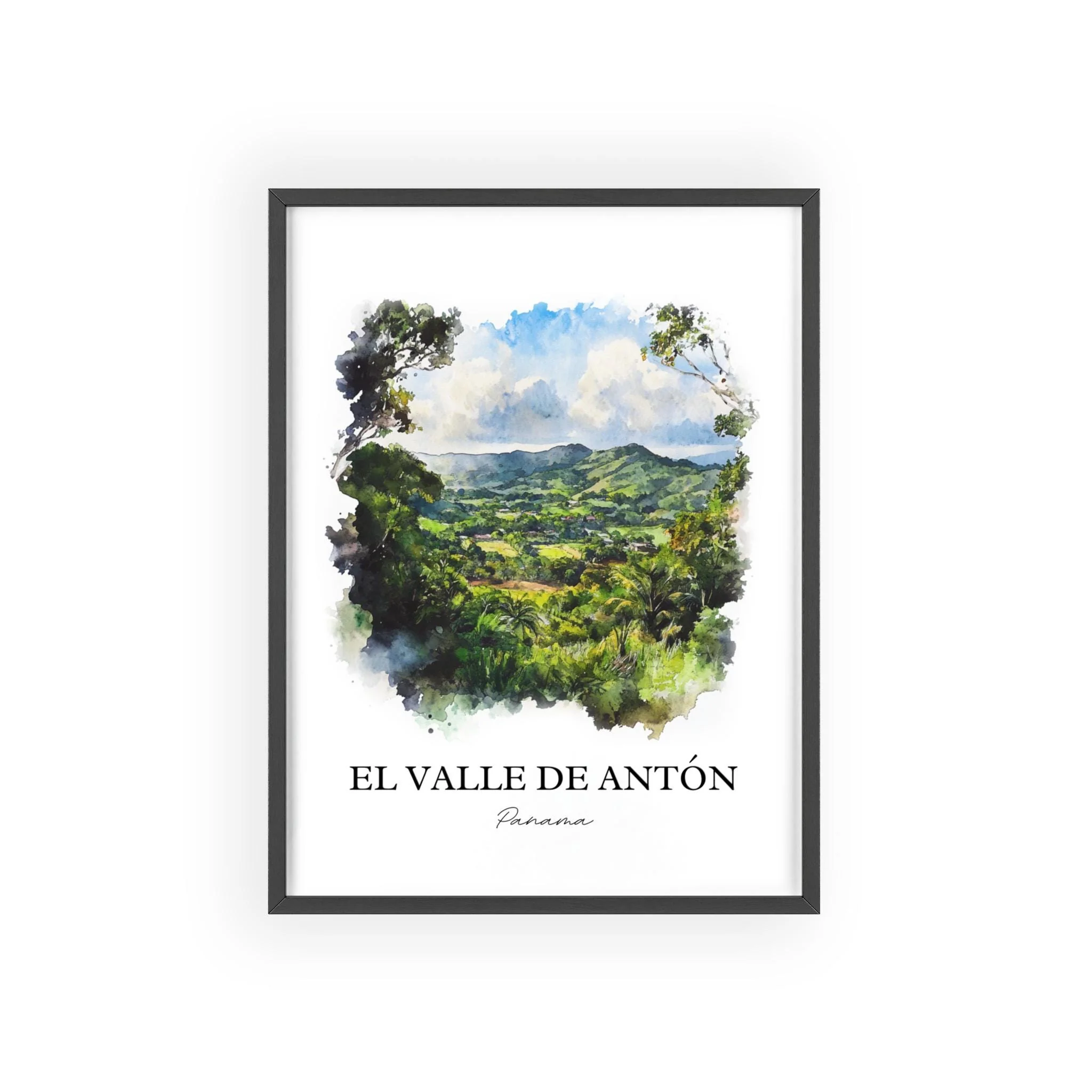 El Valle de Antón, Panama – Watercolor Art Print - Image 7