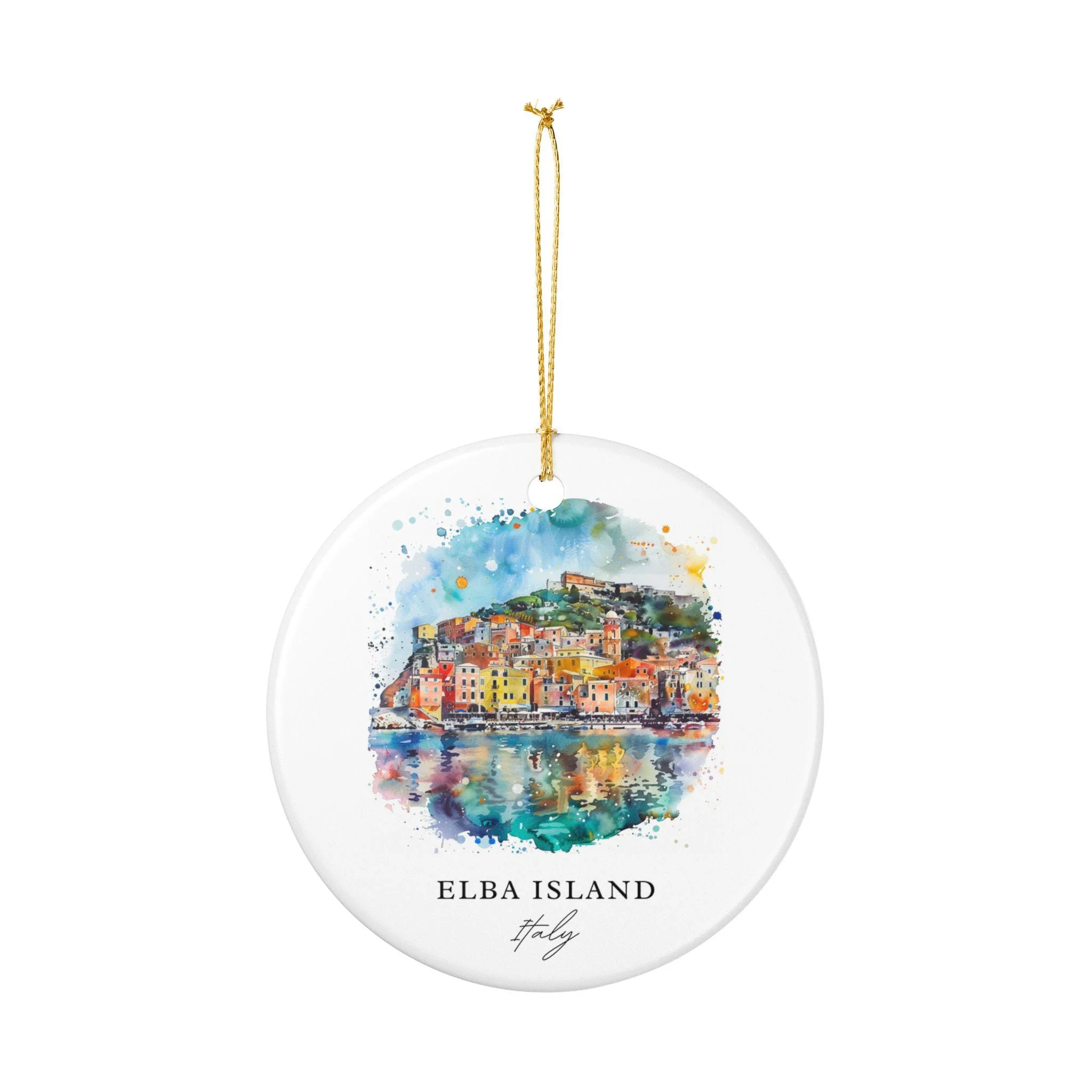 Elba Island Ornament: Unique Elba Island Italy Souvenir, Italy Xmas Decor, and Authentic Elba Island Italia Gift - Image 2