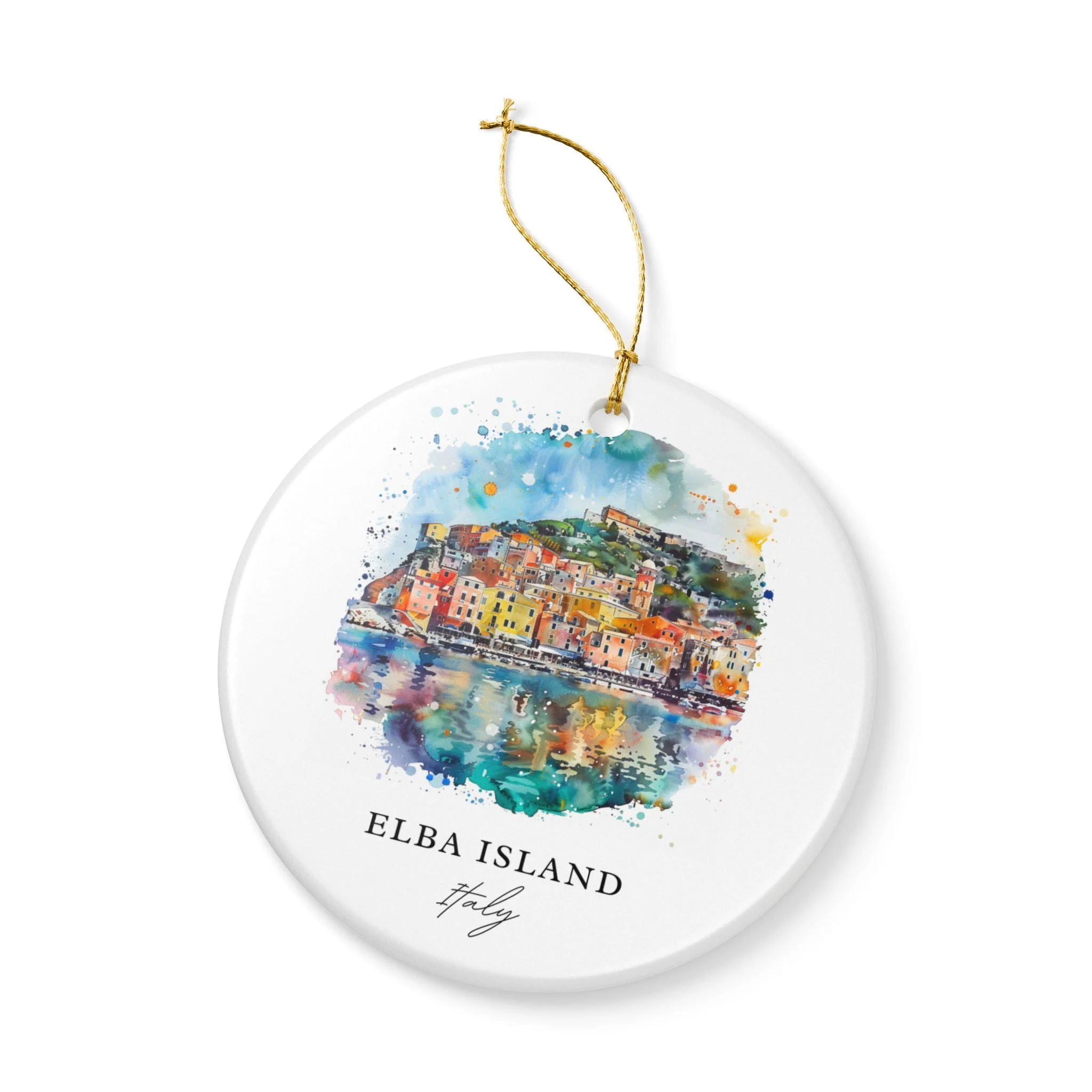 Elba Island Ornament: Unique Elba Island Italy Souvenir, Italy Xmas Decor, and Authentic Elba Island Italia Gift - Image 3