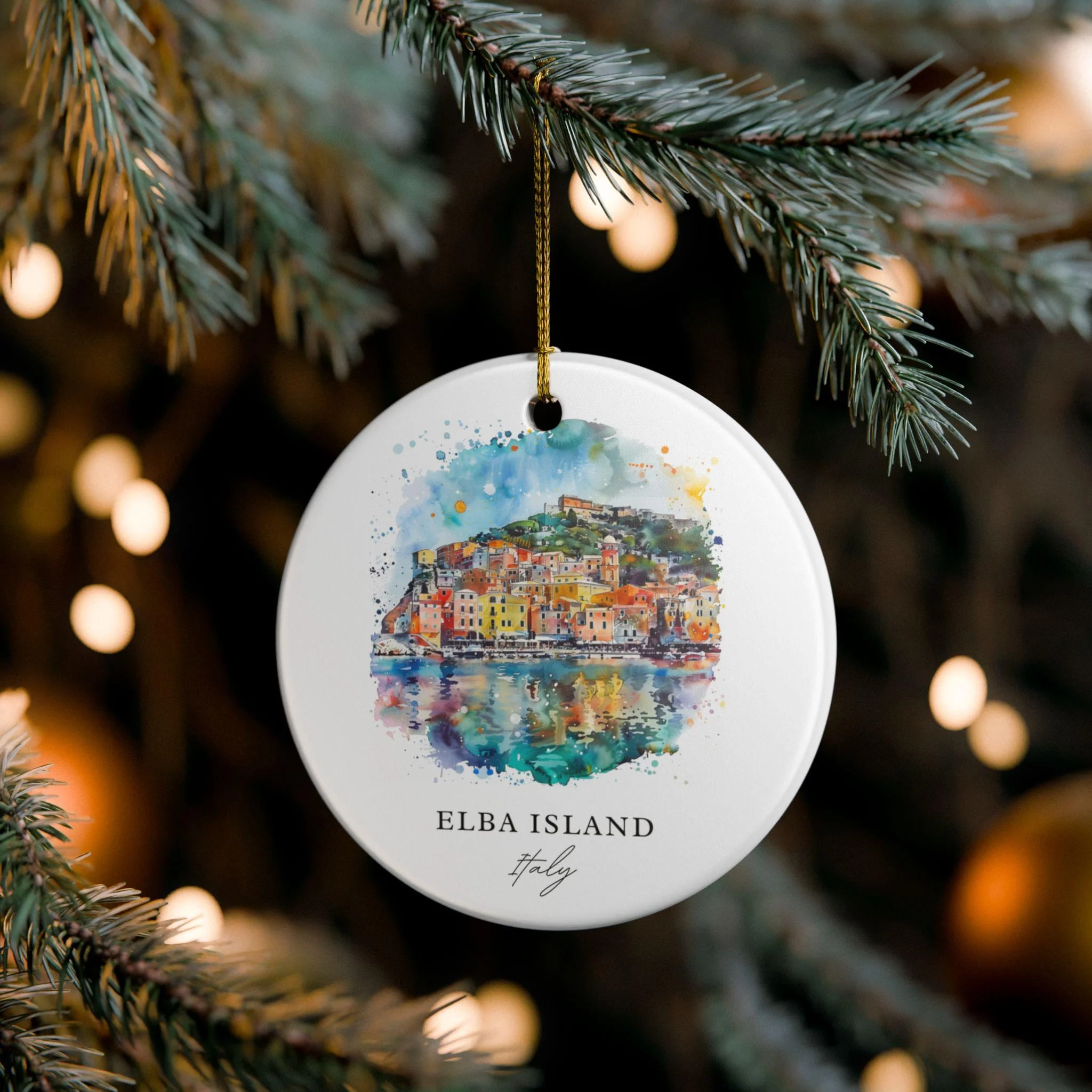Elba Island Ornament: Unique Elba Island Italy Souvenir, Italy Xmas Decor, and Authentic Elba Island Italia Gift - Image 4