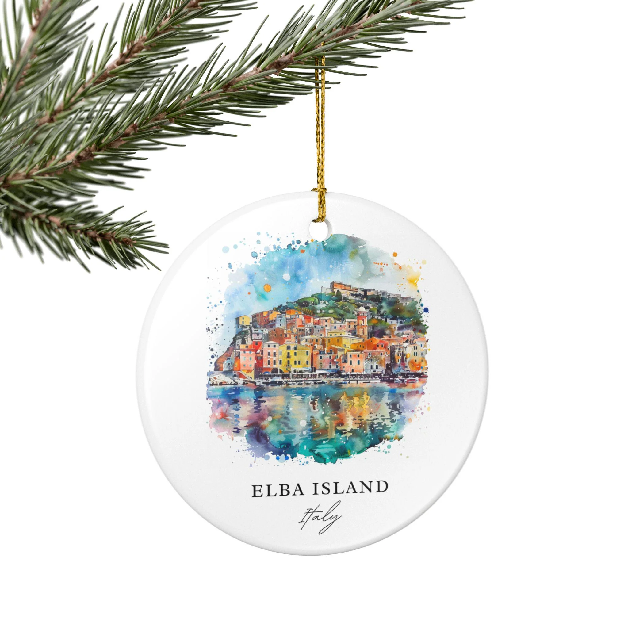 Elba Island Ornament: Unique Elba Island Italy Souvenir, Italy Xmas Decor, and Authentic Elba Island Italia Gift - Image 5