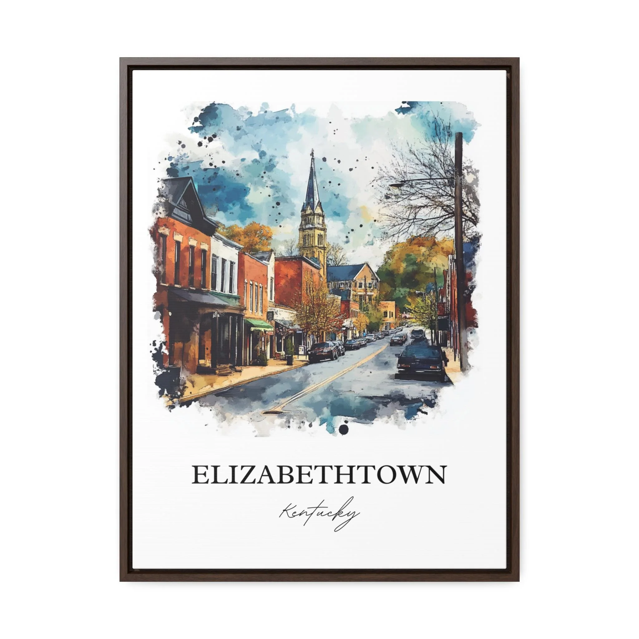 Elizabethtown, Kentucky, Kentucky – Watercolor Art Print - Image 7